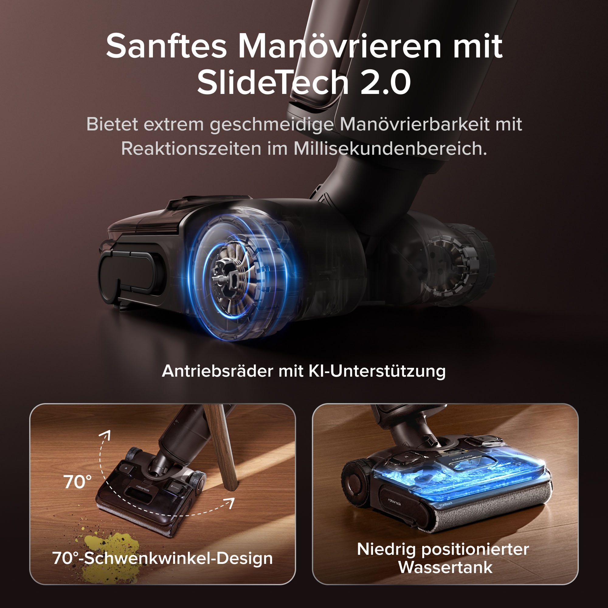 Roborock Nass-Trocken-Akkusauger »F25 Pro Turbo« HyperScrub Schrubbermodus, 25.000 Pa, App-Steuerung