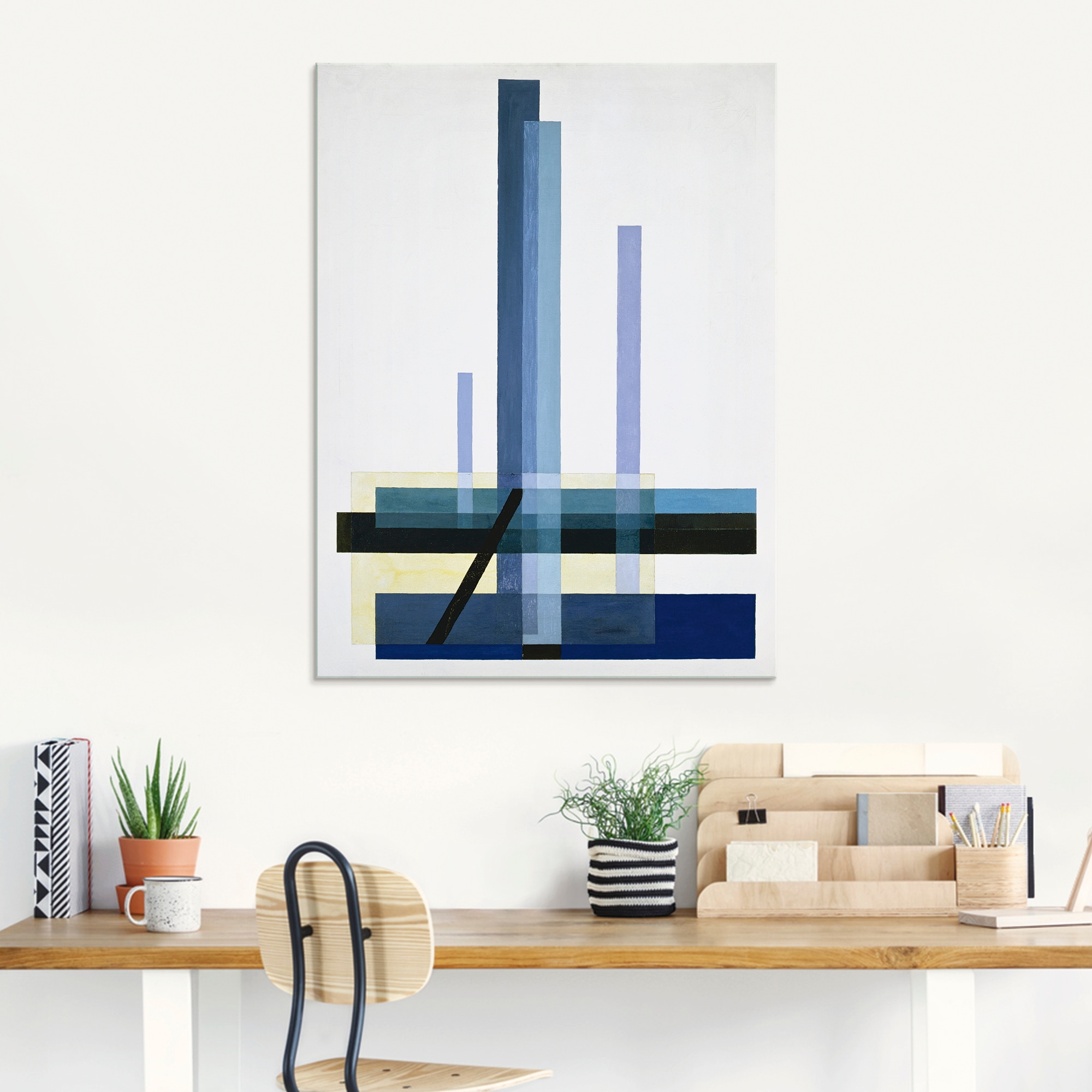 Artland Glasbild "C XII Blaues Bild", Muster, (1 St.), in verschiedenen Grö günstig online kaufen