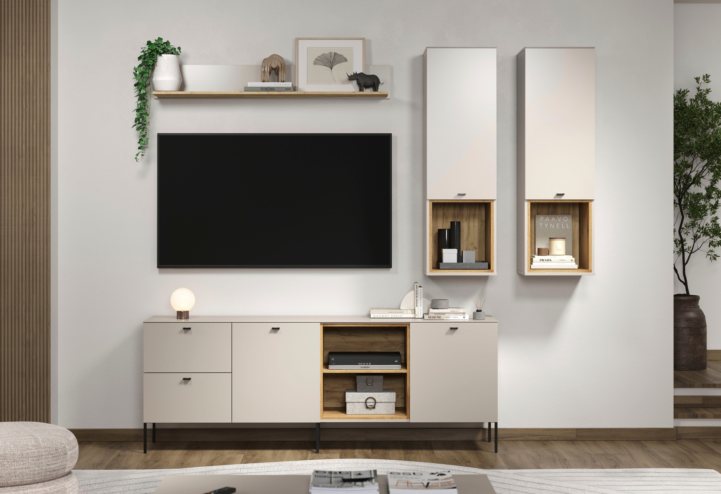 Places of Style Wandboard »San Pedro«, (1 St.), Wandregal, Bücherleiste mit den Maßen (B/T/H) 140/22/20 cm