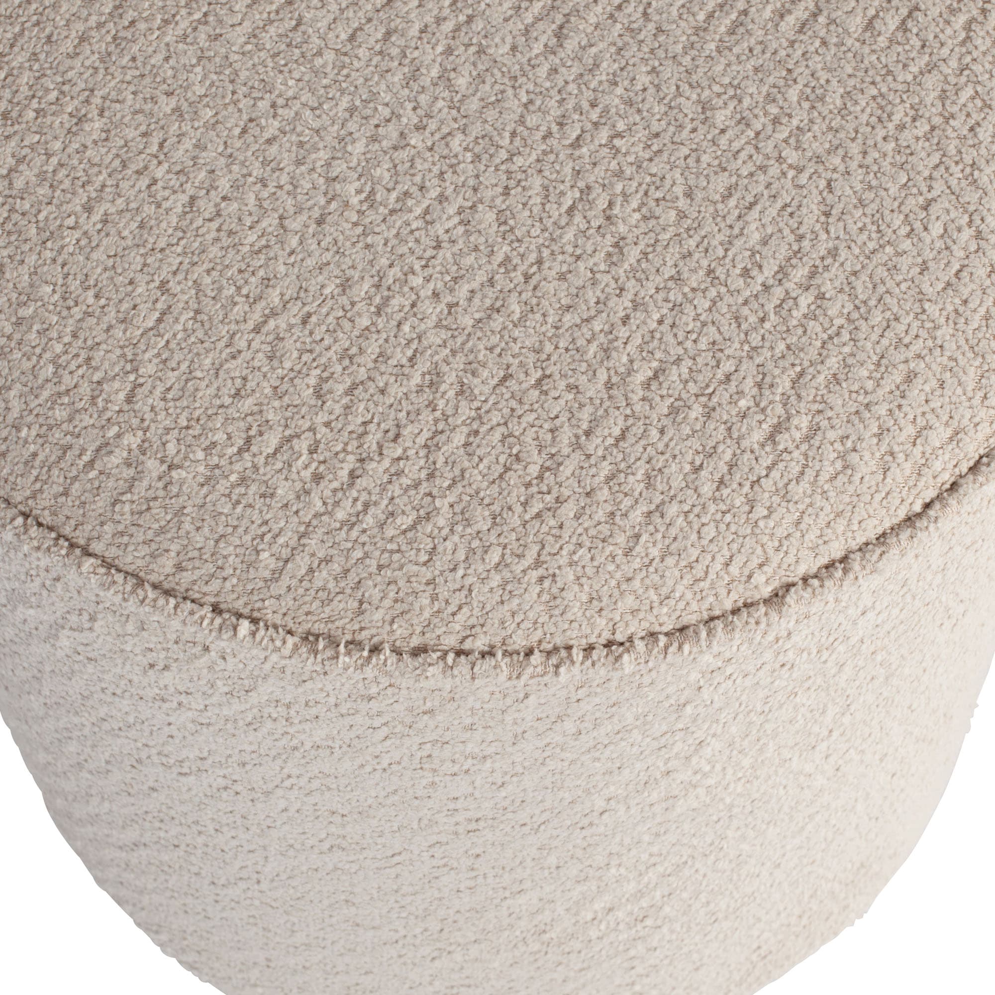 WOOOD Hocker »Sara«, weich gepolstert, runde Form, H 46 cm x Ø 46 cm