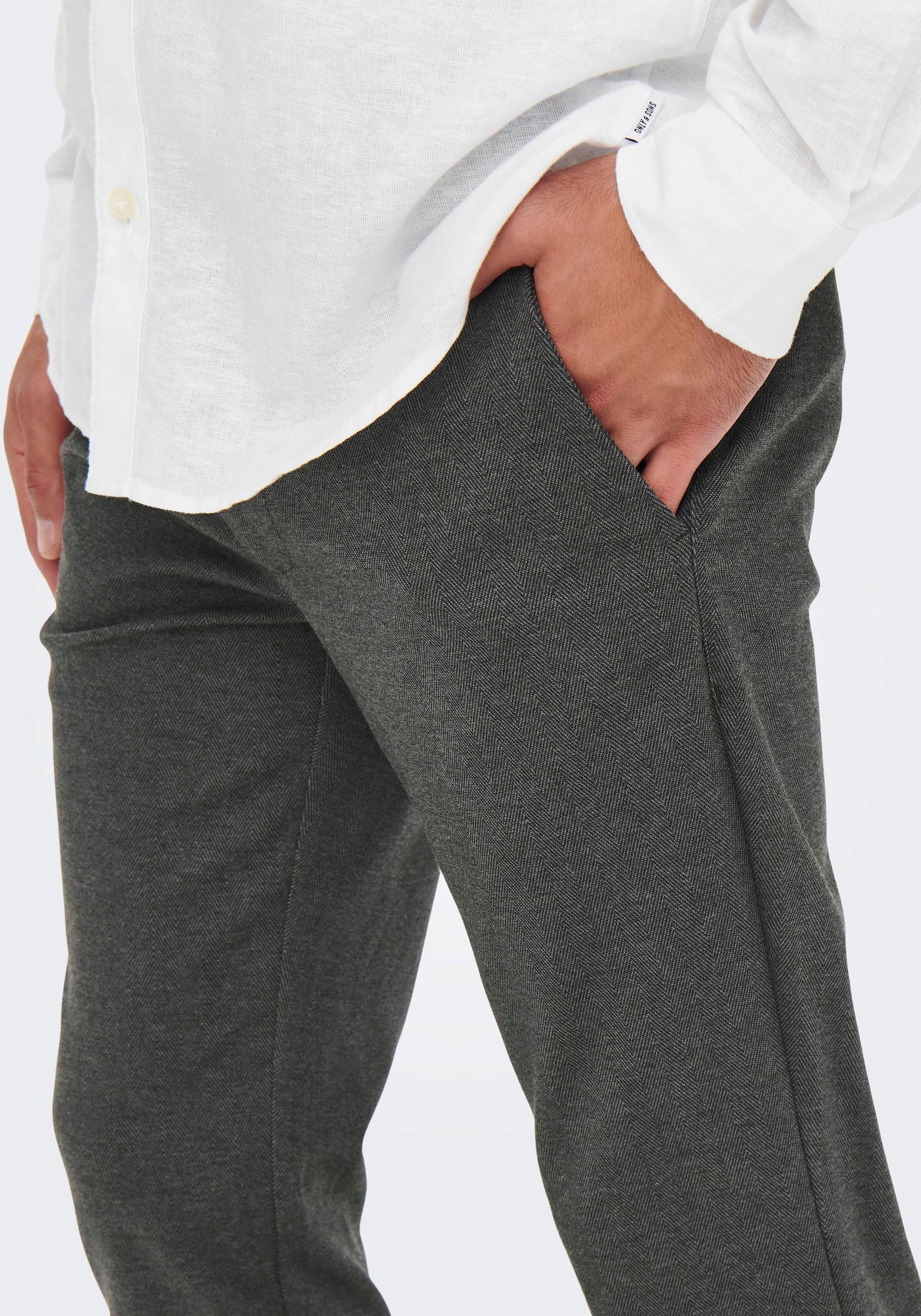 ONLY & SONS Stoffhose  mit leichtem Strukturmuster