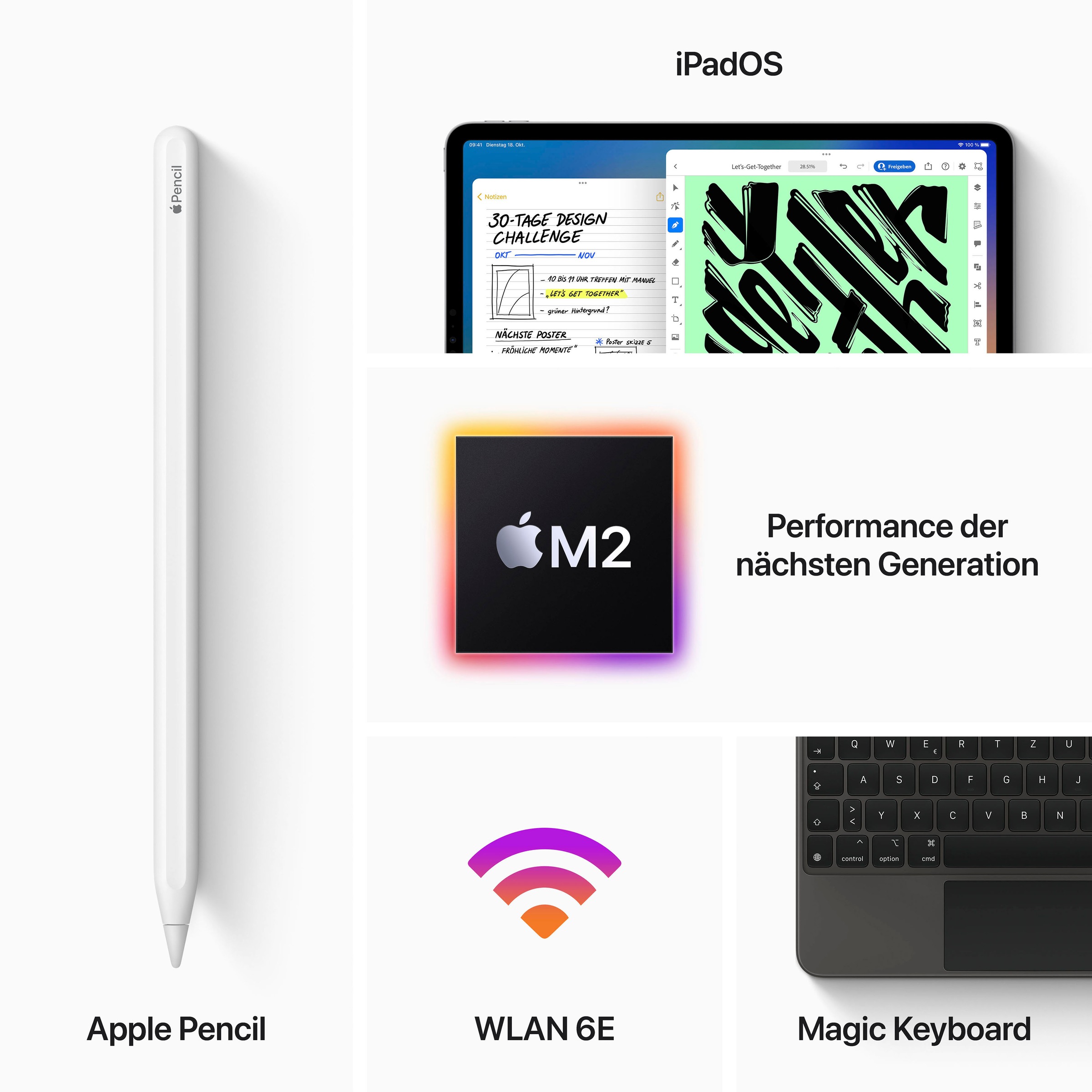 6. Bild von Apple Tablet »11" iPad Pro 2022 Wi‑Fi«, (iPadOS)