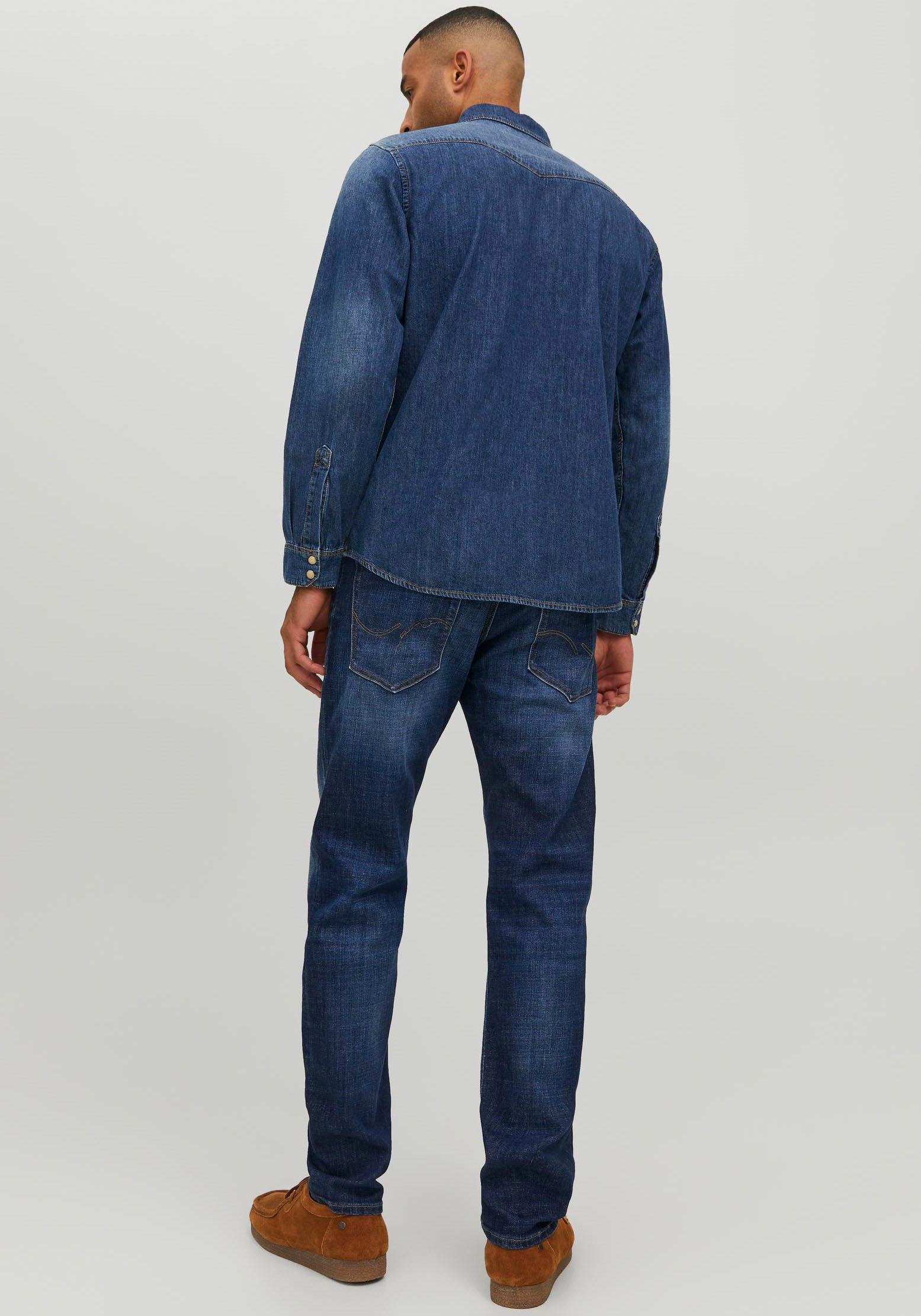 Jack & Jones Tapered-fit-Jeans »JJIMIKE JJORIGINAL CJ SN«, mit Five-Pocket-Design