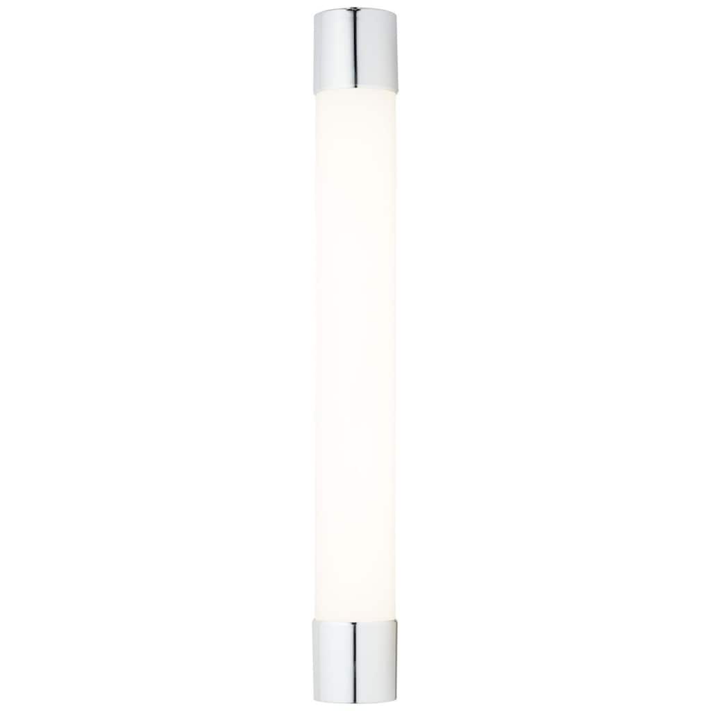 Brilliant LED Wandleuchte »Horace«, 1 flammig-flammig, 60 cm, inkl Steckdose, 1300lm, kaltweiß, IP54, Metall/Glas, weiß/chrom