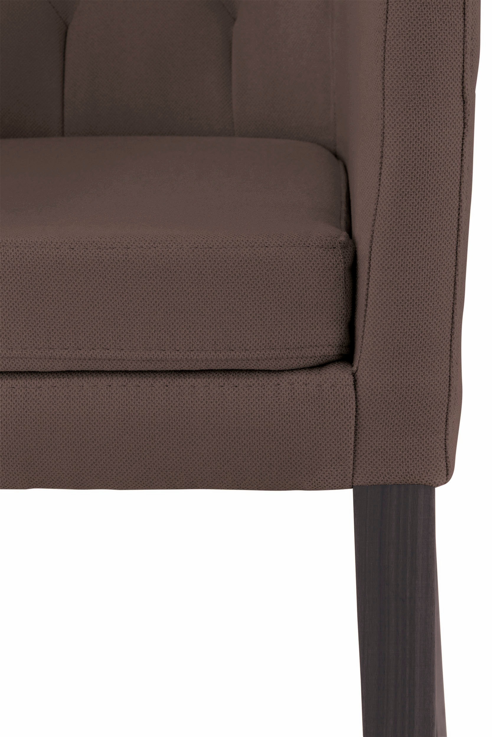 Home affaire Armlehnstuhl »Colorado«, 1 St., Luxus-Microfaser, Beine aus massiver Buche, wengefarben lackiert