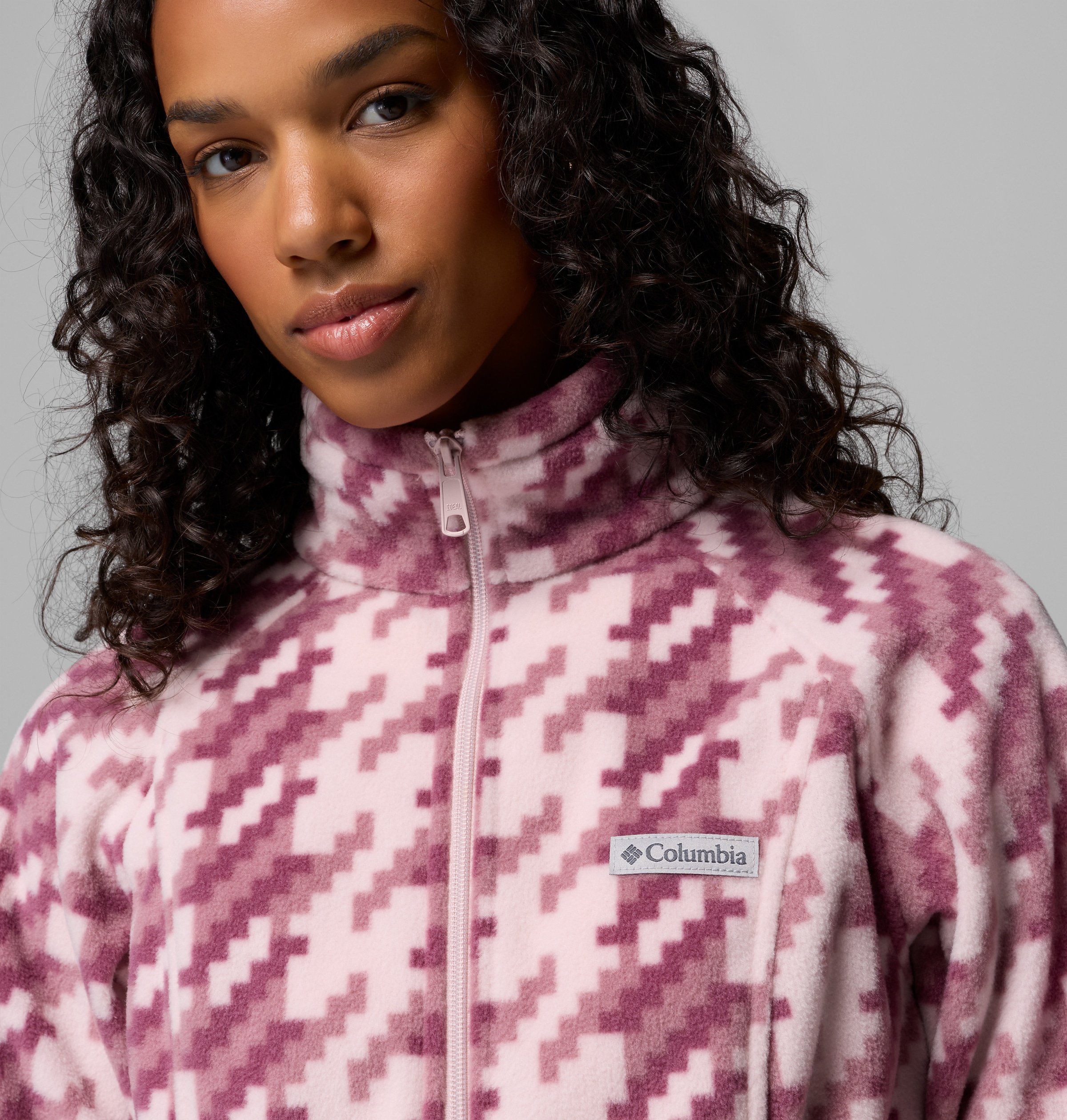 Columbia Fleecejacke »Benton Springs Printed Full Zip« mit Reißverschluss, wasserabweisend, windabweisend, atmungsaktiv