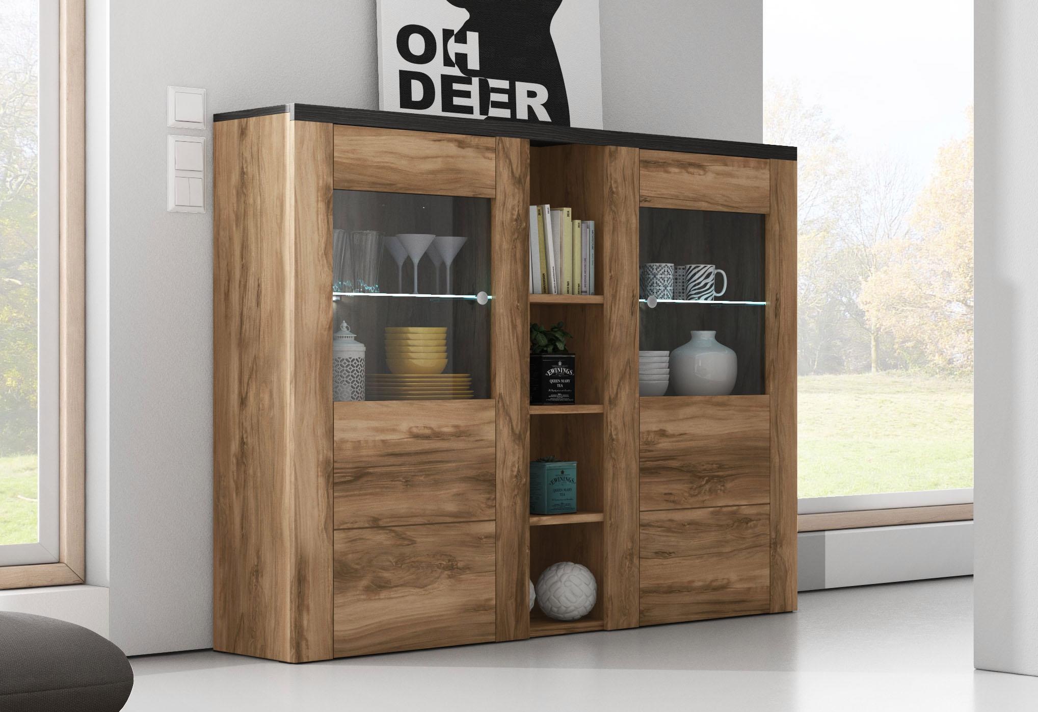Home affaire Highboard »Larona, zeitlose Hochkommode mit 2 Türen, Türkommod günstig online kaufen