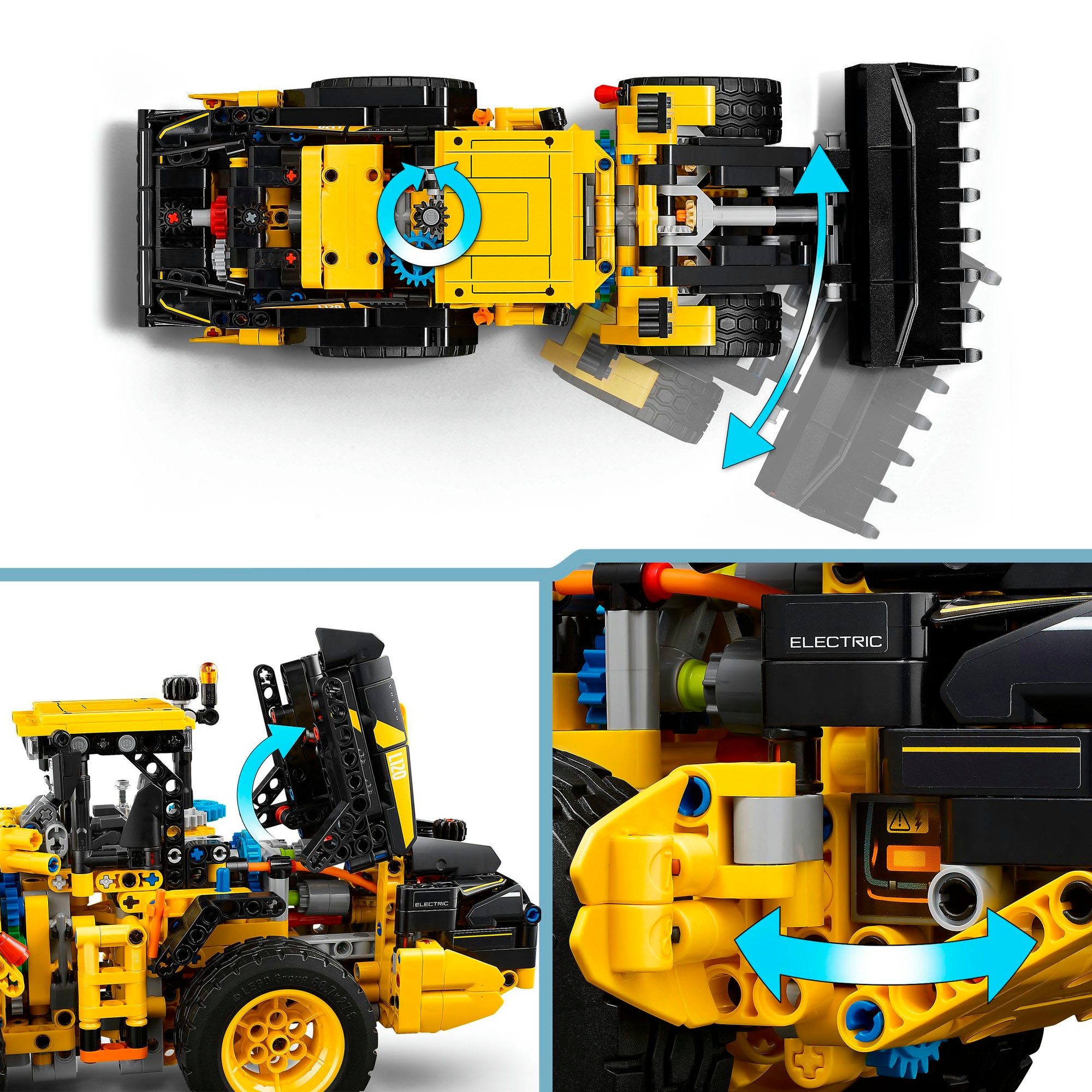LEGO® Konstruktionsspielsteine »Volvo L120 Electric Radlader (42209), LEGO Technic«, (973 St.), Made in Europe