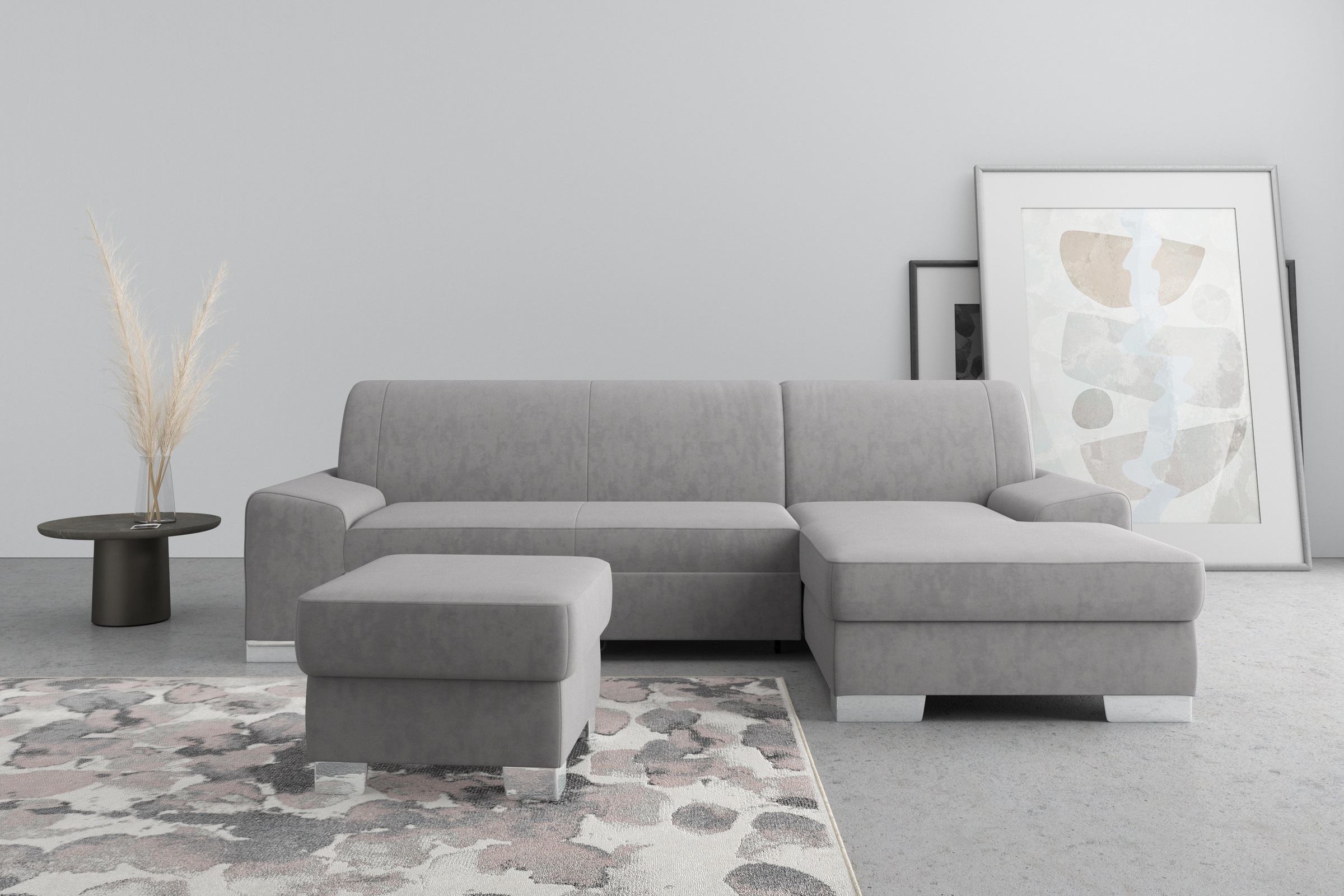 DOMO collection Ecksofa »Anzio L-Form, whlw. Bettfunktion, Federkern, hochw günstig online kaufen