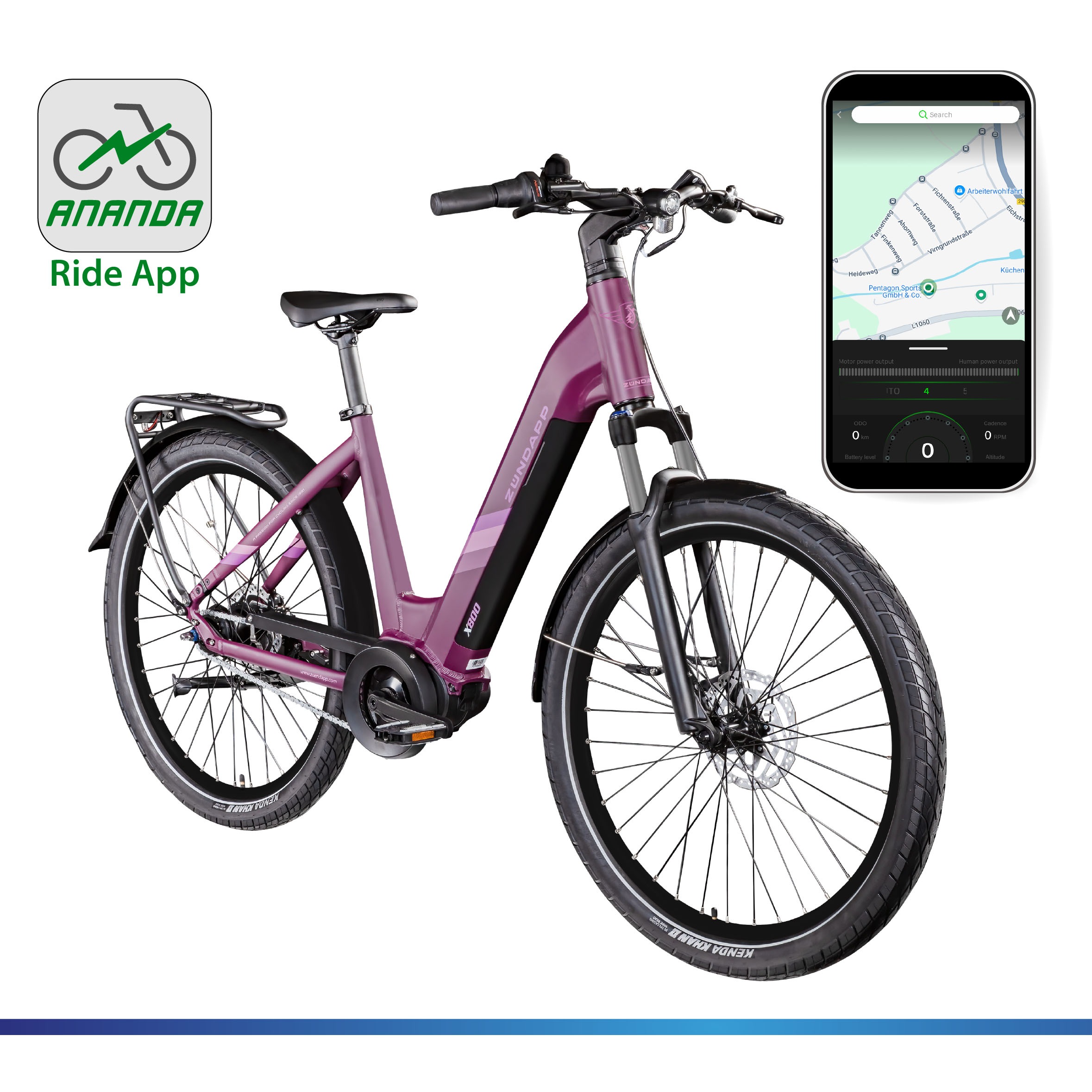 Zündapp »X800« 7 Gang Nabenschaltung Mittelmotor 250 W Pedelec, Elektrofahrrad für Damen und Herren