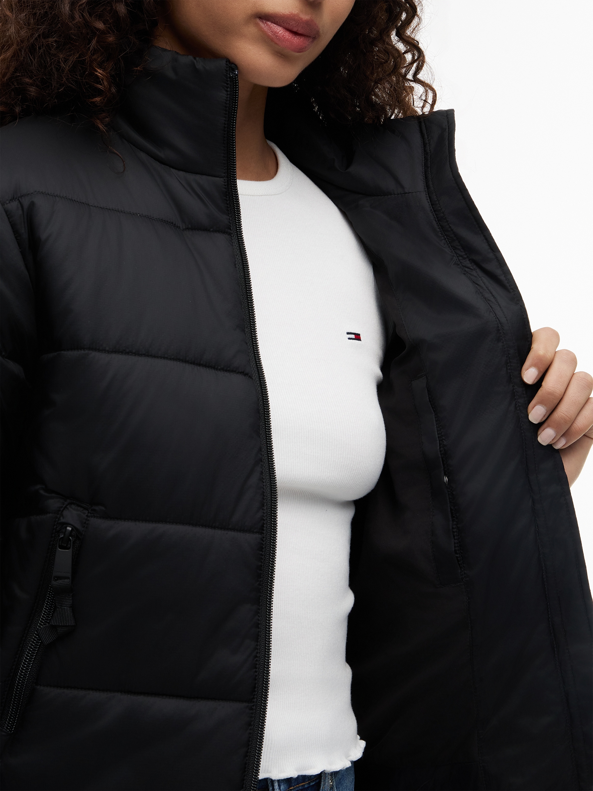 Tommy Jeans Steppjacke »TJW REG PADDED JACKET« Steppware, Reißverschlusstaschen, Stehkragen