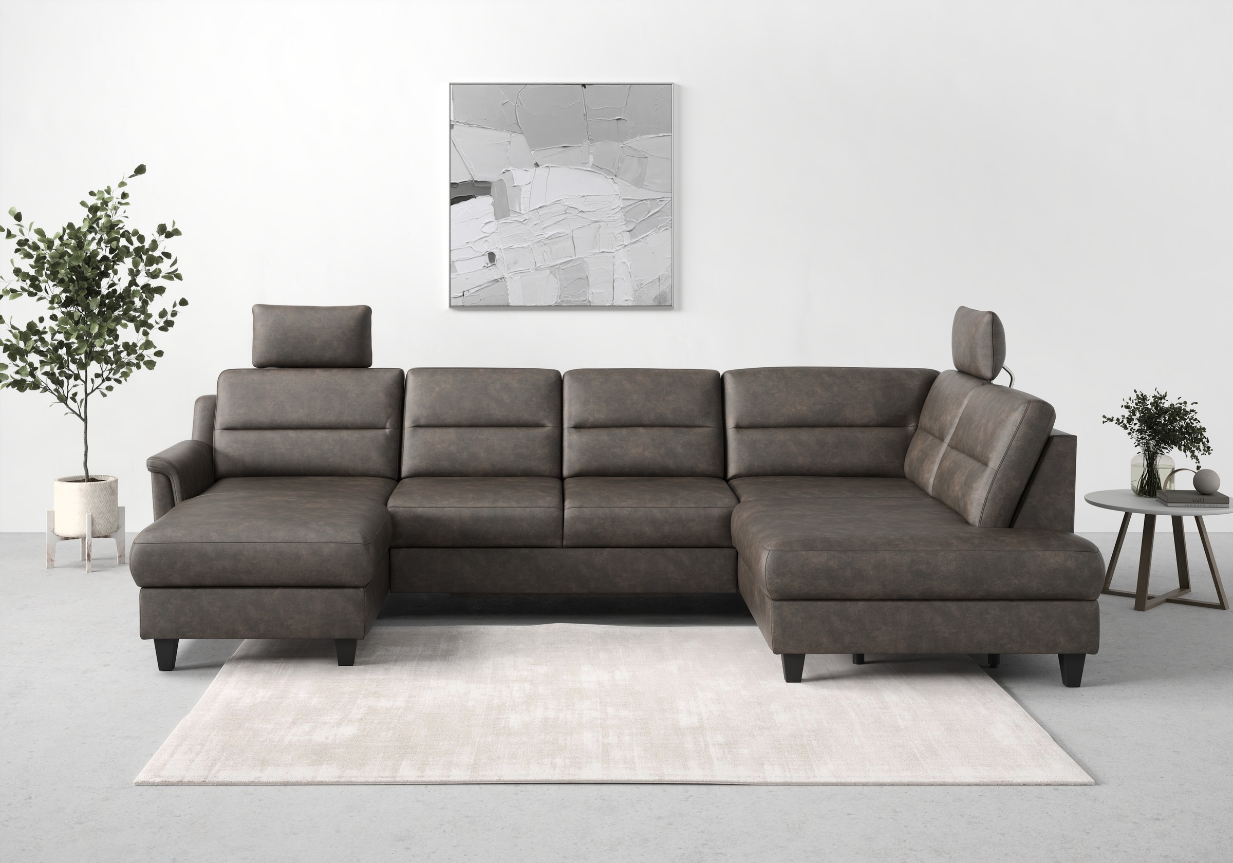 sit&more Wohnlandschaft »Farö U-Form« inklusive Federkern, wahlweise mit Be günstig online kaufen