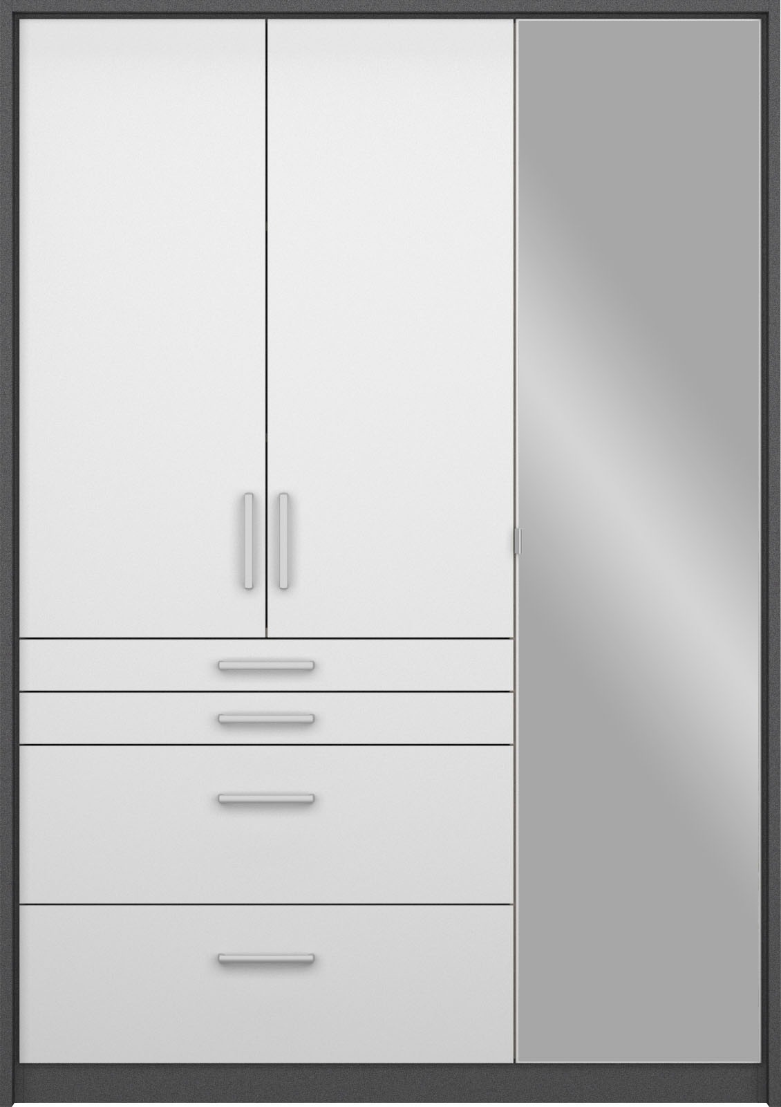 rauch Drehtürenschrank »Kleiderschrank Schrank Garderobe Garderobenschrank Topseller HOMBURG«, inkl. Passepartout, oberer Schubkasten mit Einteilung MADE IN GERMANY