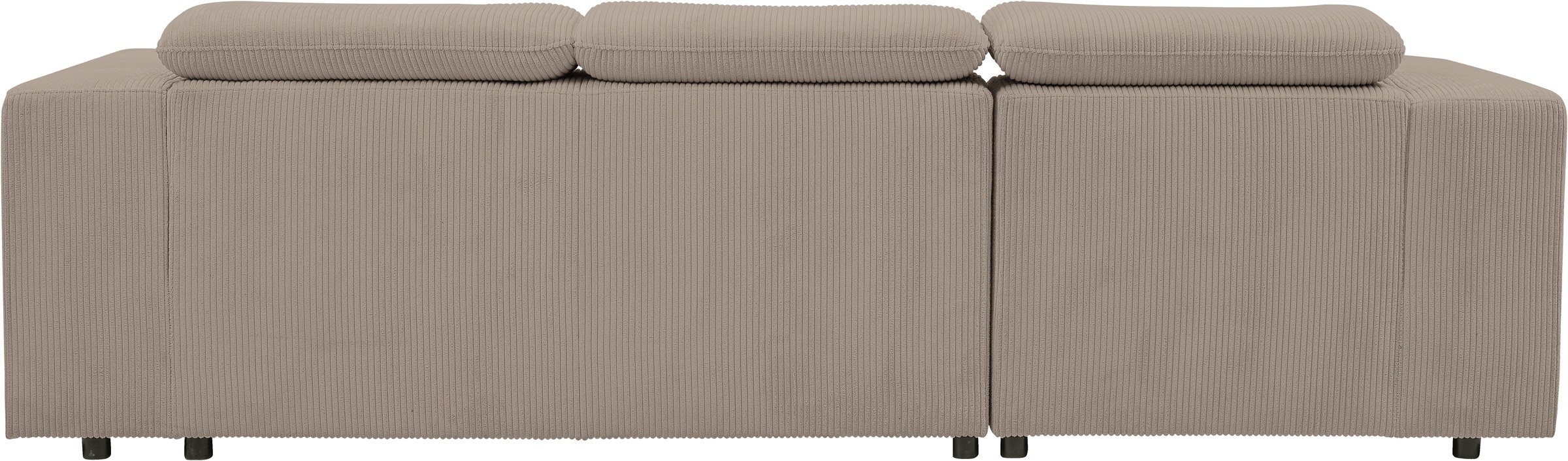WERK2 Ecksofa »Cherry, modernes Sofa mit Komfortfunktionen, Breite 270cm, L-Form,«, bequem, mit verstellbaren Kopfteilen, Schlaffunktion und Bettkasten