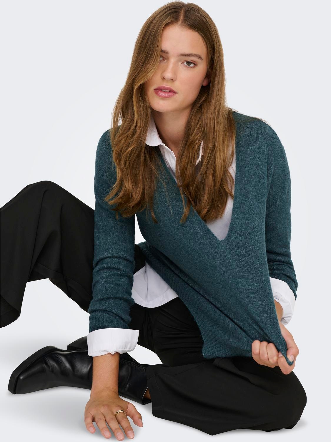 JDY V-Ausschnitt-Pullover »JDYELANORA L/S V-NECK PULLO. KNT NOOS«