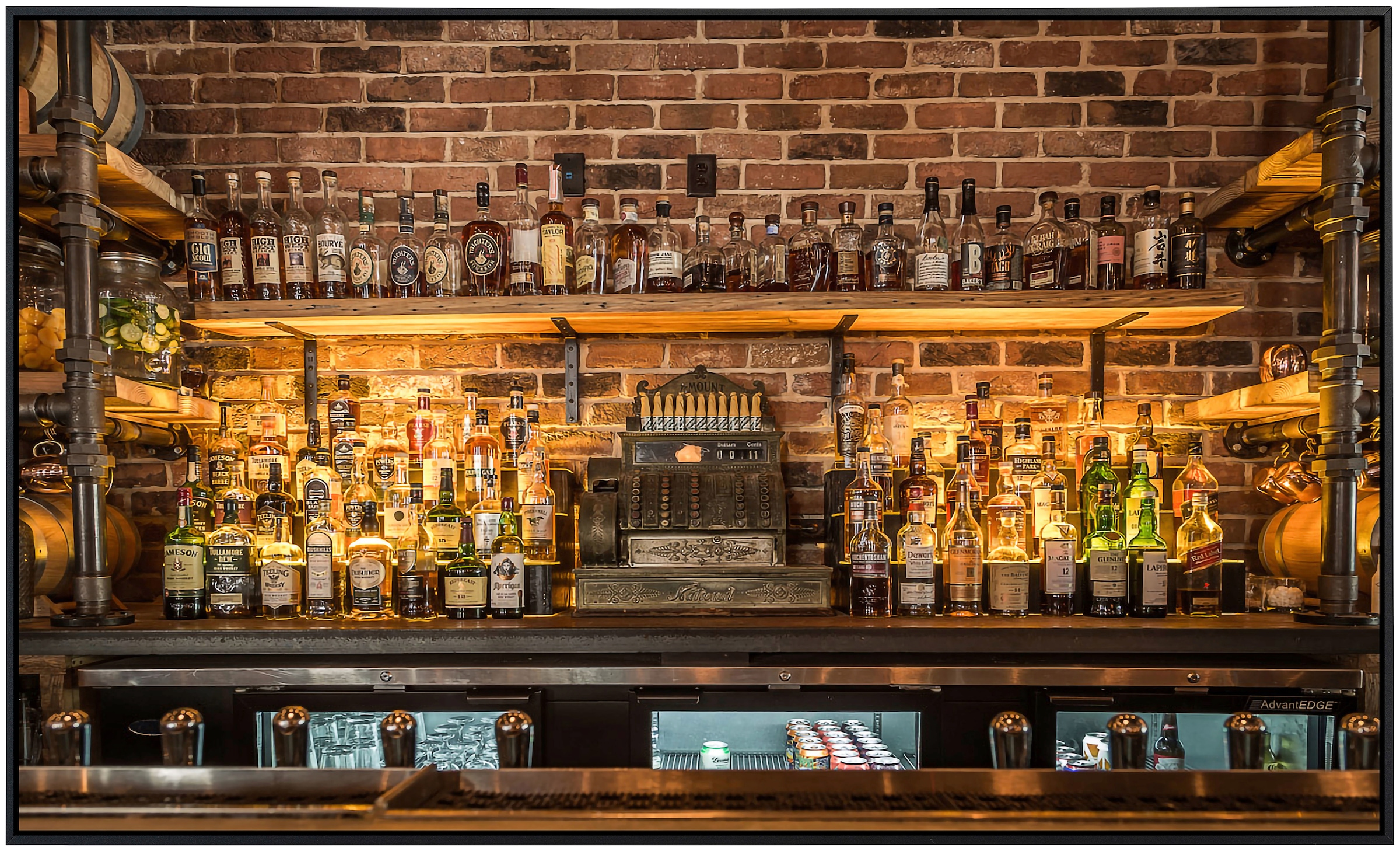 Papermoon Infrarotheizung »Vintage Prohibition Bar«, sehr angenehme Strahlungswärme