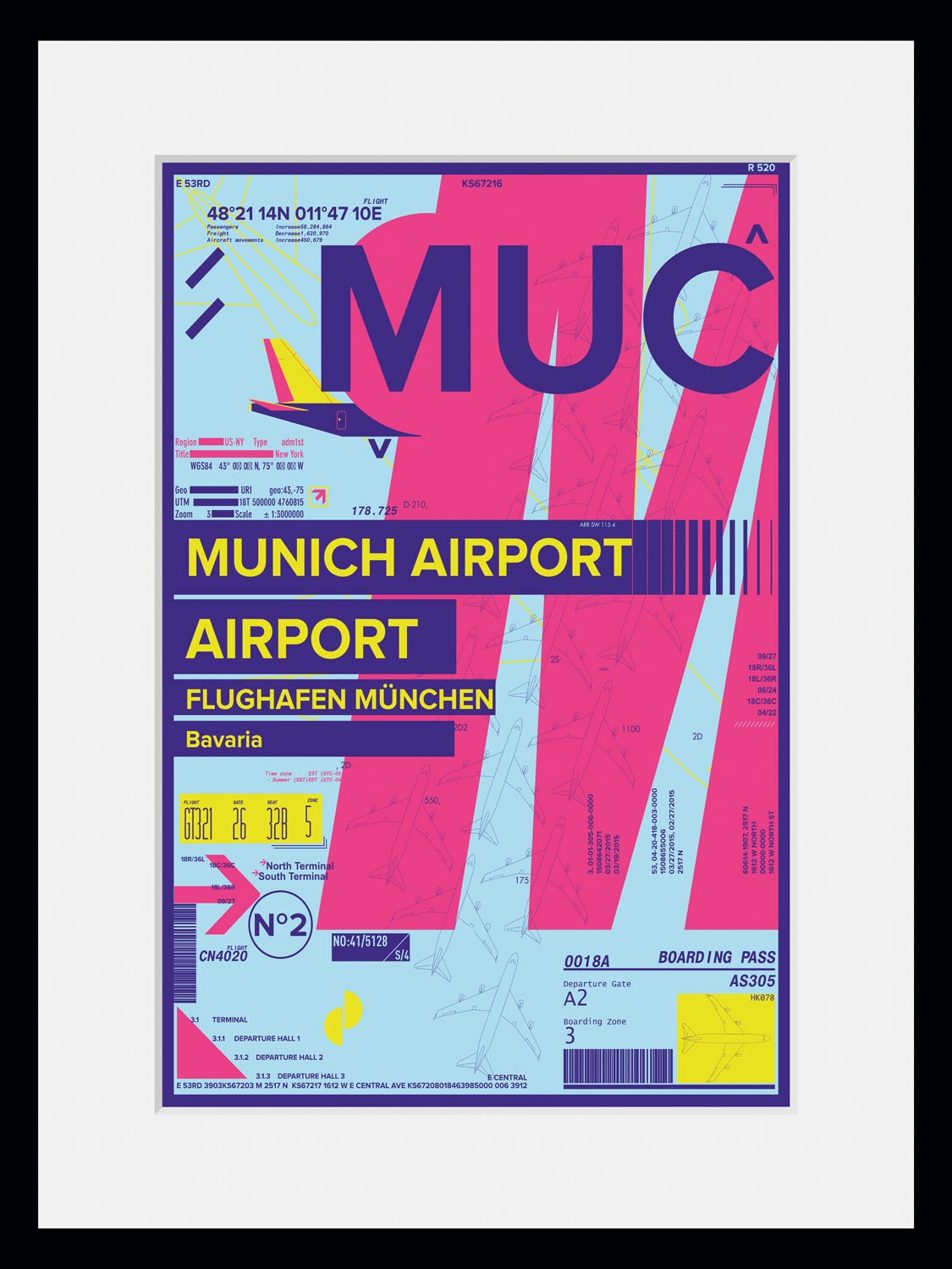 queence Bild »MUC AIRPORT«, Flugzeuge-Magazincover-Mode-Fashion-M-Gebäude, günstig online kaufen