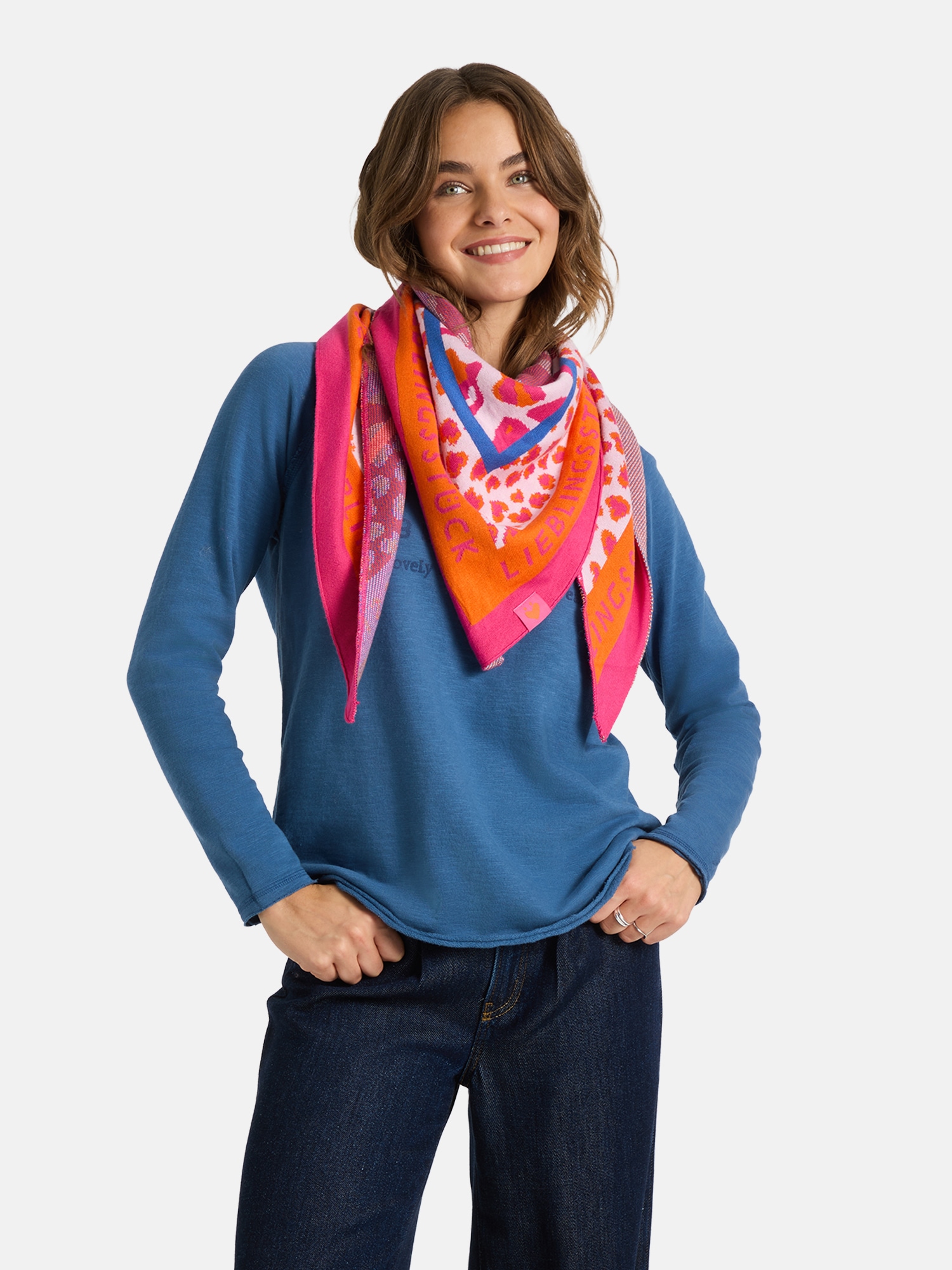 Lieblingsstück Modetuch »Damen-Dreiecksschal« mit Baumwoll-Anteil