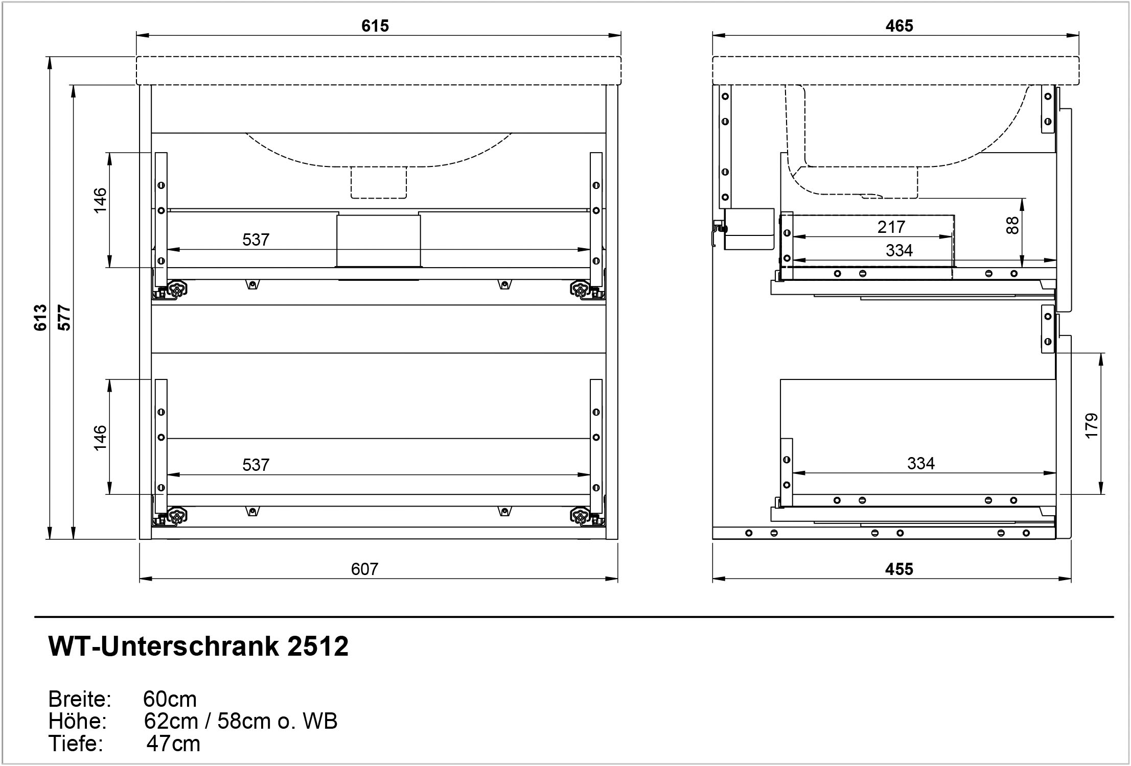 GERMANIA Waschtisch »Scantic«, Badmöbel Waschplatz inkl. Waschbecken, Breite 60 cm