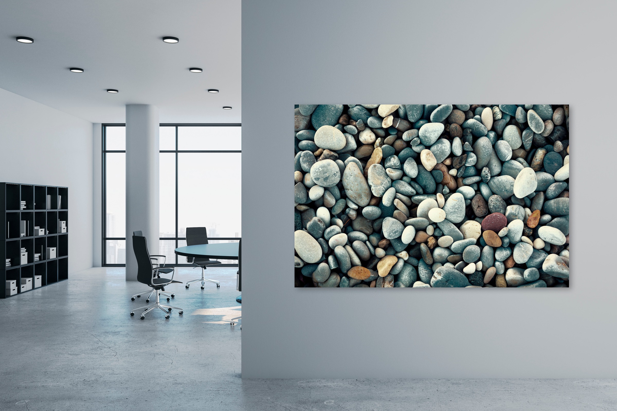 queence Leinwandbild »Stone«, Stein-Spa Bilder, (1 St.), Akustikbild mit se günstig online kaufen