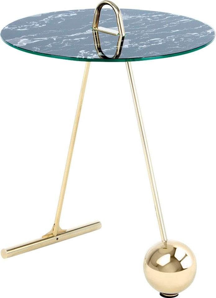 Kayoom Beistelltisch »Pendulum 525, mit runder Tischplatte« 1 Stk. tlg. Mar günstig online kaufen