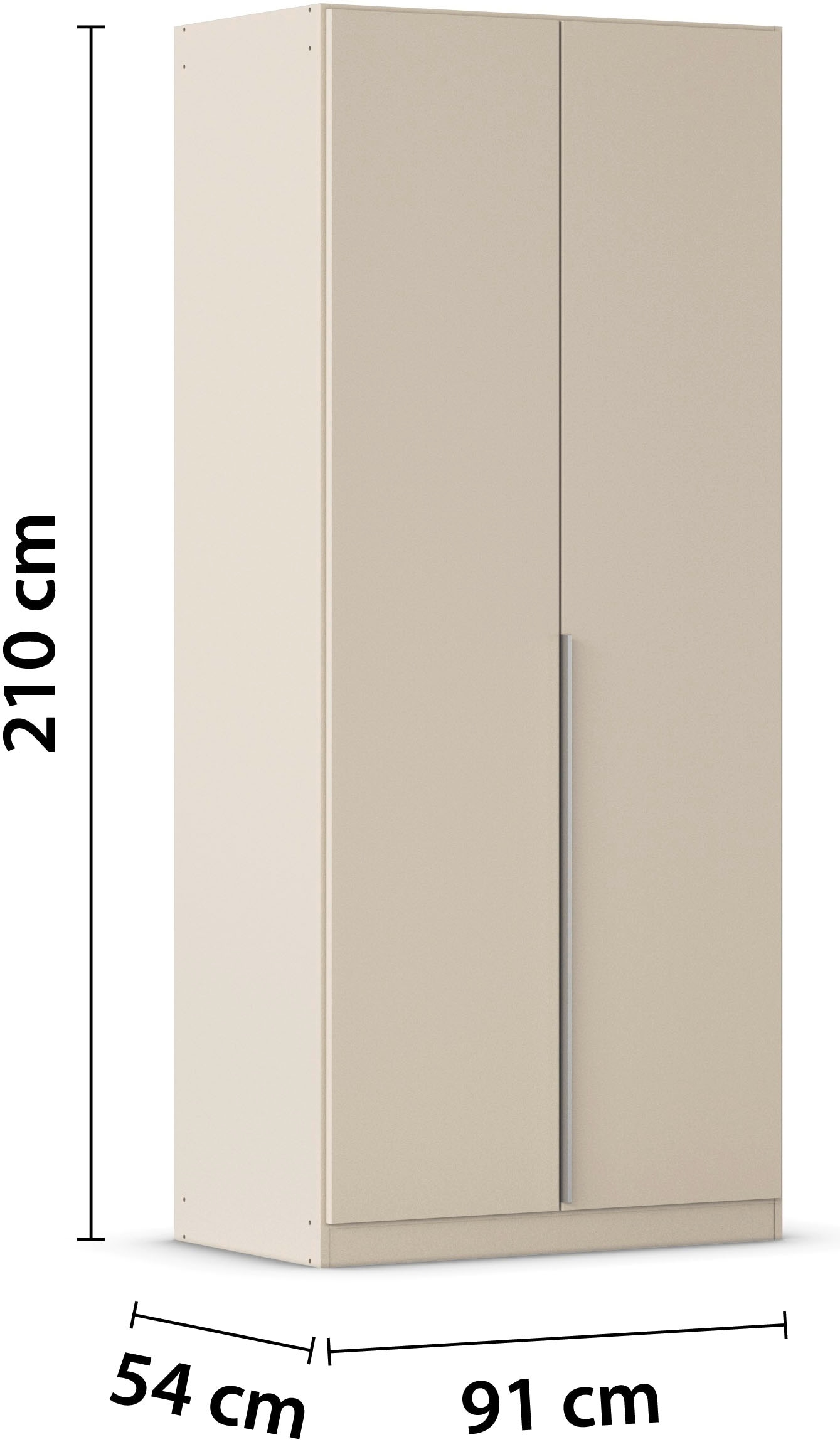 rauch Drehtürenschrank »Kleiderschrank Schrank Garderobe AGORDO TOPSELLER Schlafzimmer«, (in zwei Griff-Farben mit Dekor- oder Hochglanzfront), durchdachte Innenausstattung, in 6 Breiten und 2 Höhen MADE IN GERMANY