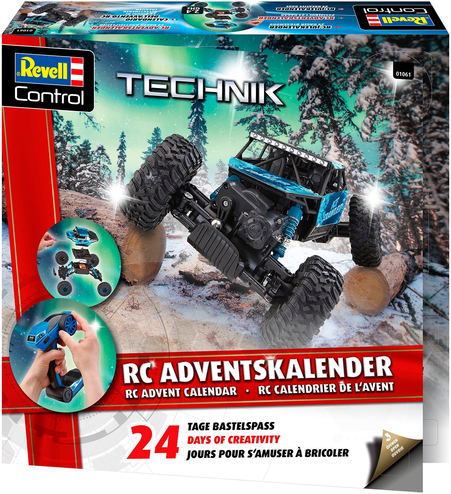 Revell® Spielzeug-Adventskalender »RC Crawler, ferngesteuertes RC Auto zum Selberbauen«, ab 8 Jahren