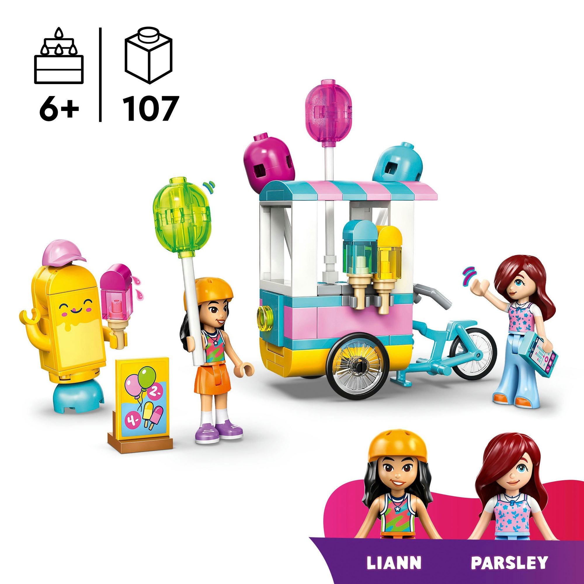 LEGO® Konstruktionsspielsteine »Eis- und Luftballonstand (42692), LEGO Friends« Made in Europe