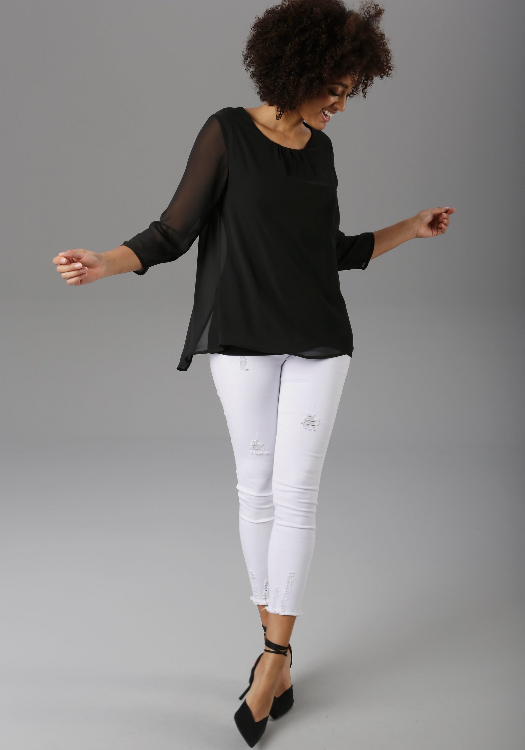 Aniston CASUAL Skinny-fit-Jeans, mit Destroyed-Effekt online bestellen