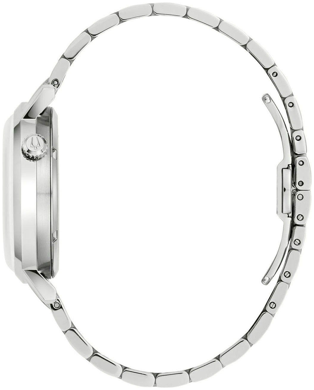 Bulova Automatikuhr, Armbanduhr, Herrenuhr, Mechanische Uhr, Edelstahlarmband, analog