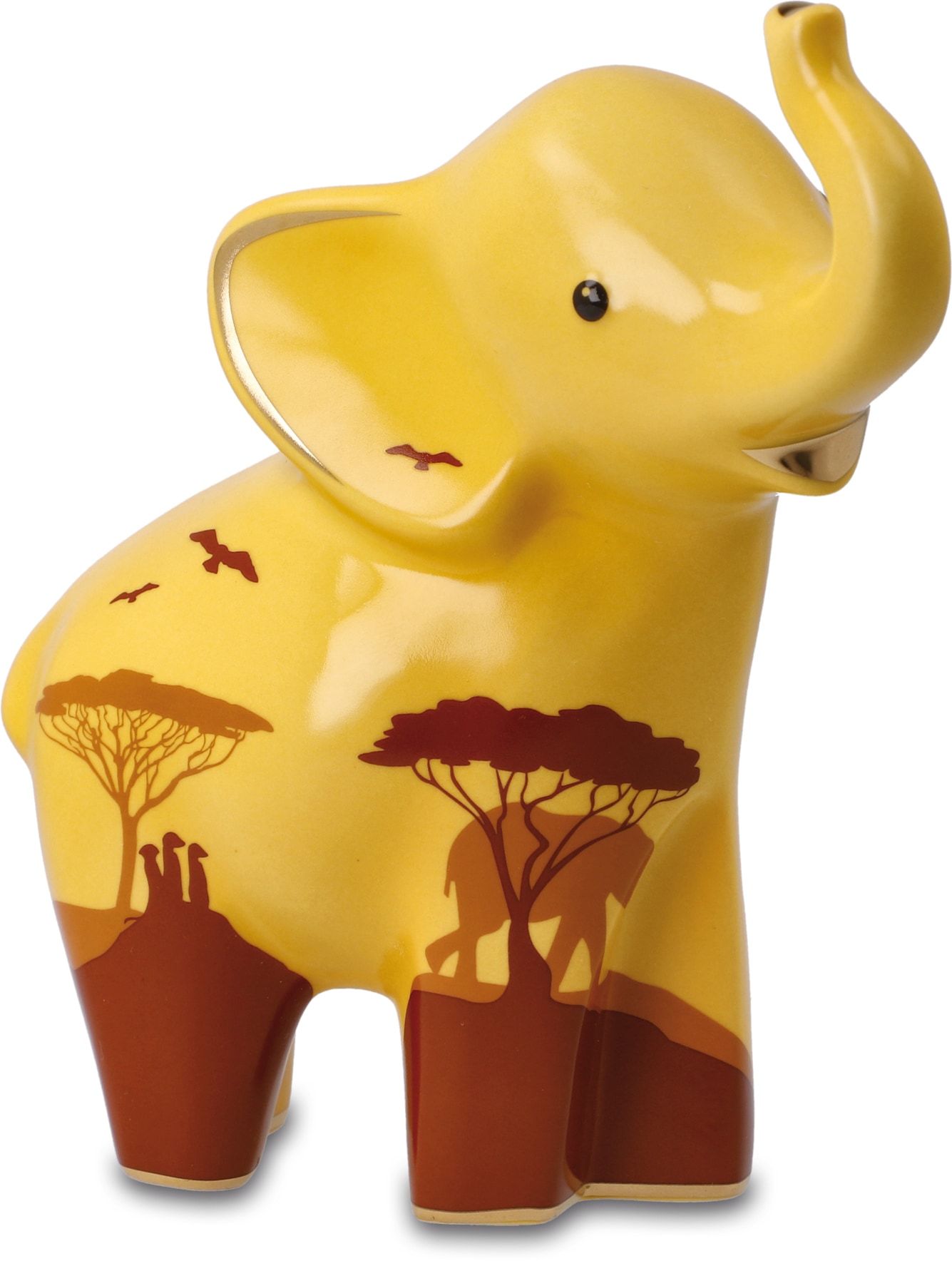 GOEBEL Sammelfigur »Figur Elephant de luxe - "Mukkoka"« gelb/rot