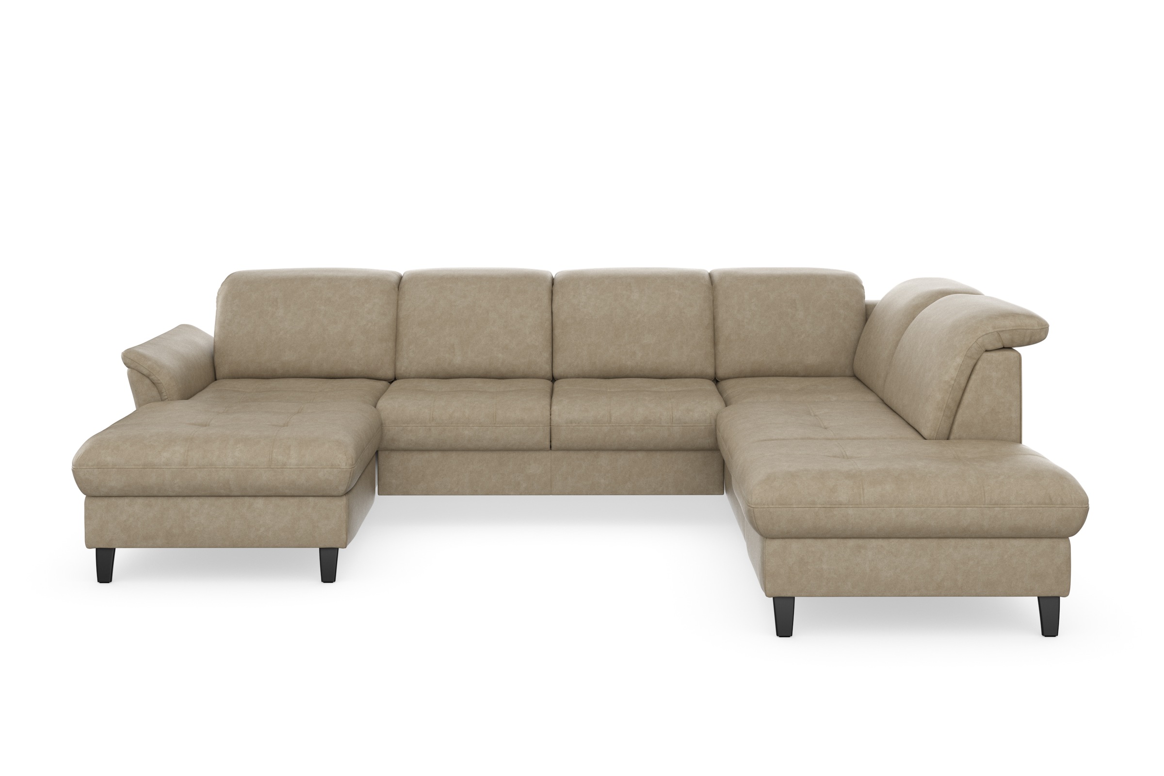 sit&more Wohnlandschaft »Maggiore U-Form«, wahlweise mit Kopfteilverstellung, Bettfunktion und Stauraum