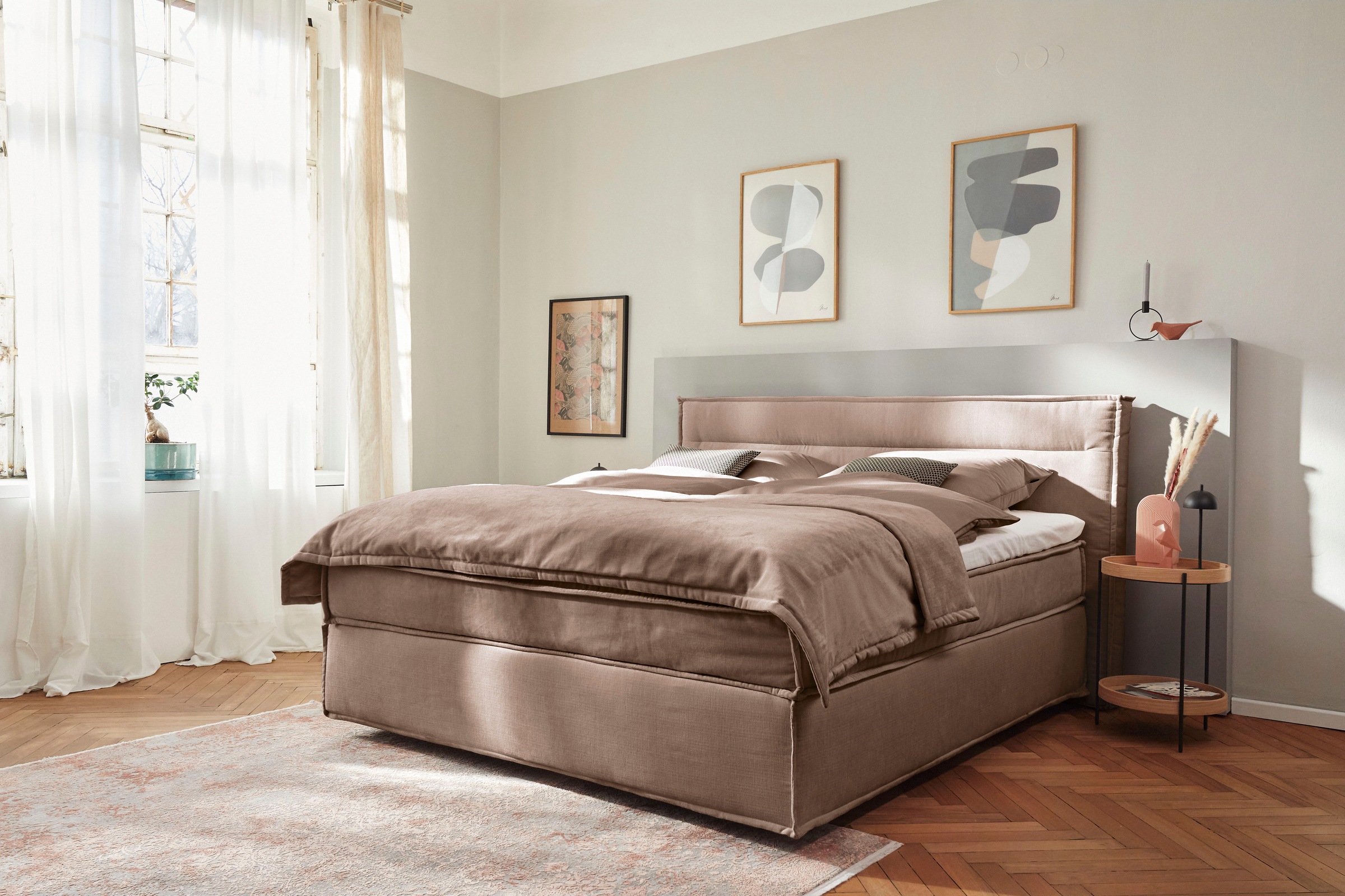 Musterring Boxspringbett »JustB! SC100«, schwebende Optik, inklusive Topper, verschiedene Farben, 180 x 200 cm