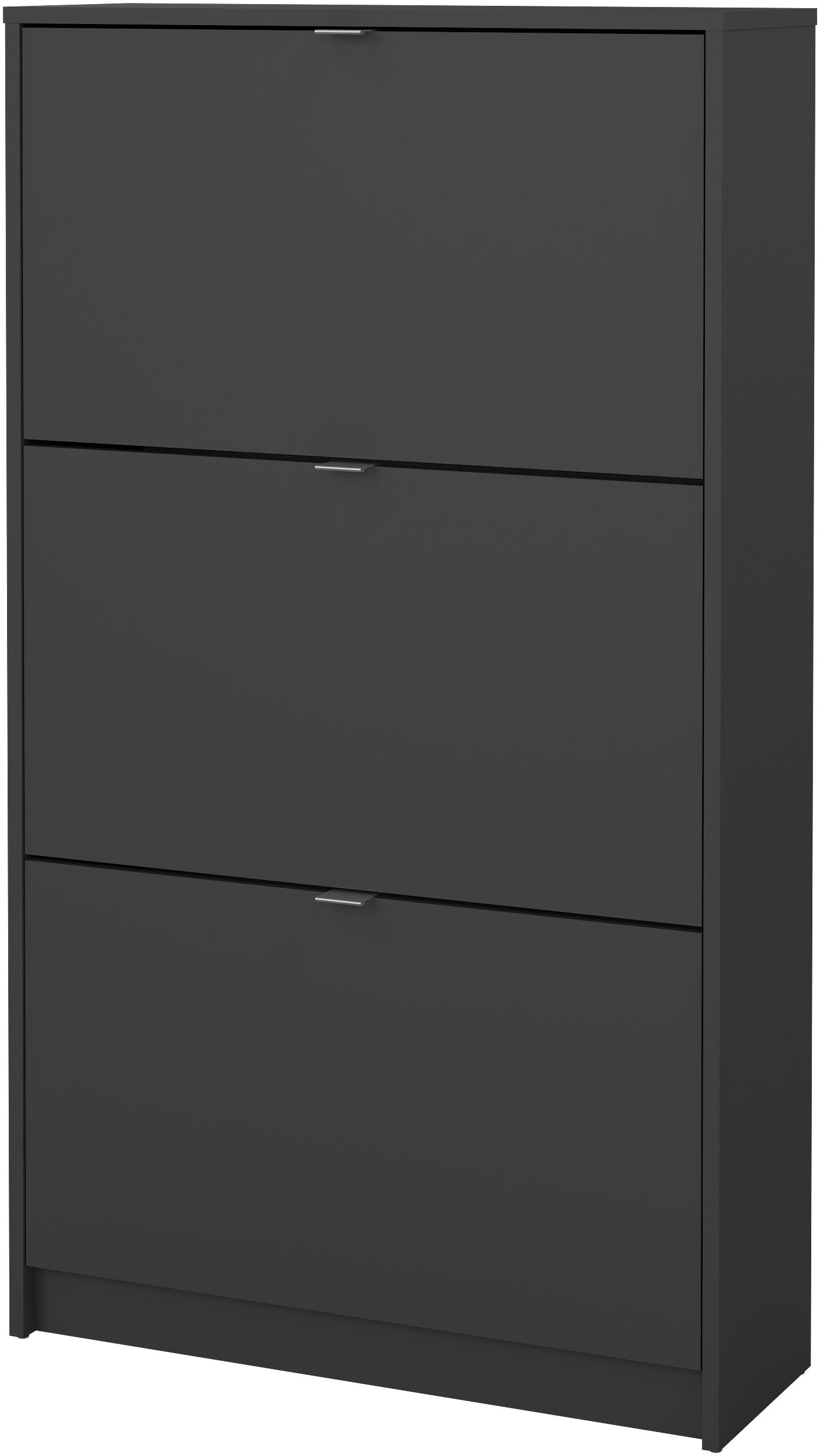 INOSIGN Schuhschrank »Shoes Schuhaufbewahrung, Schuhkommode, Schuhregal,«, mit drei Klappen, 2 Böden, Höhe 123 cm, ca. 18 Paar Schuhe
