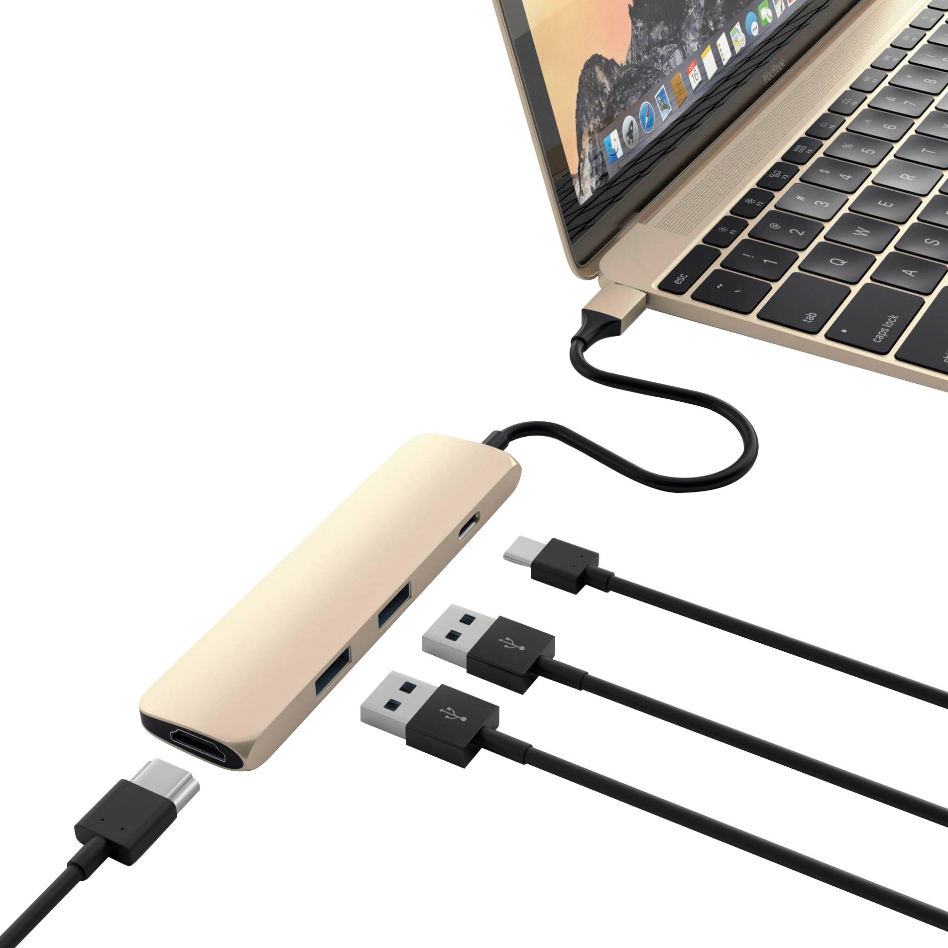 Satechi Adapter »Type-C Slim Multi-Port Adapter 4K«