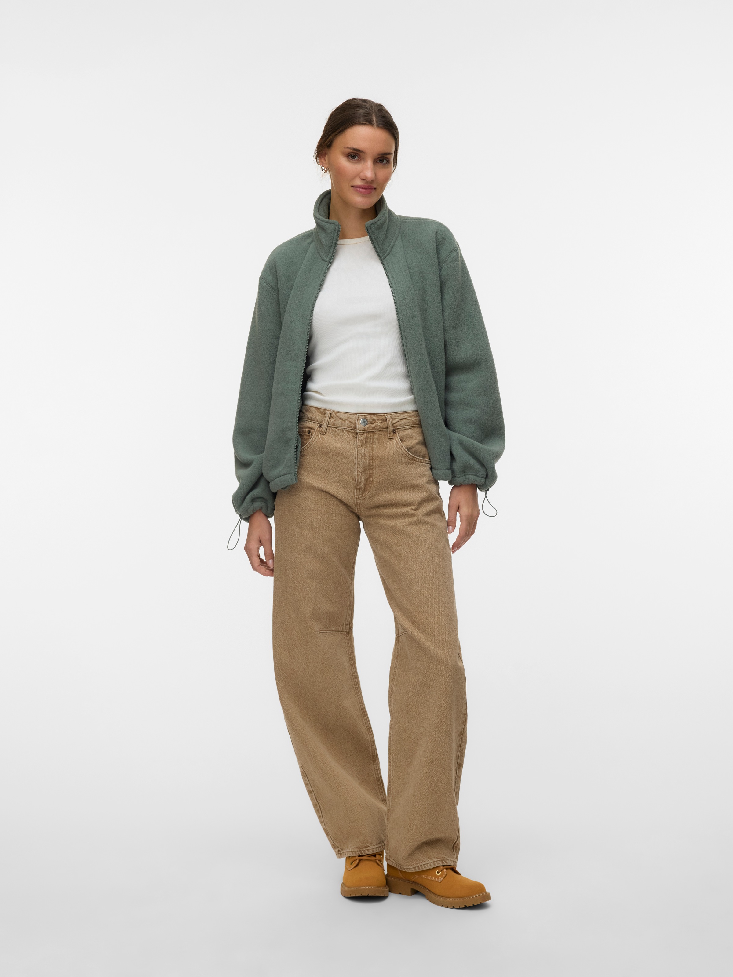 Vero Moda Fleecejacke »VMJANNIE LS FLEECE ZIP JACKET EXP« Kunstfaser