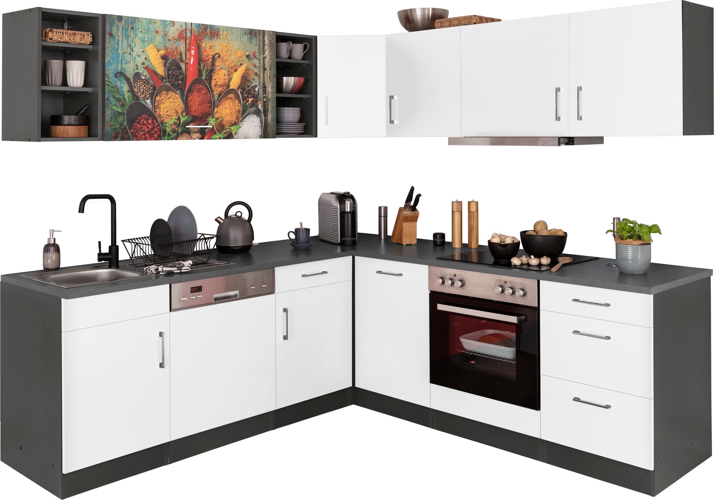 KOCHSTATION Küchenzeile »KS-Paris – Küchen mit einzigartigen Fotomotiven au günstig online kaufen