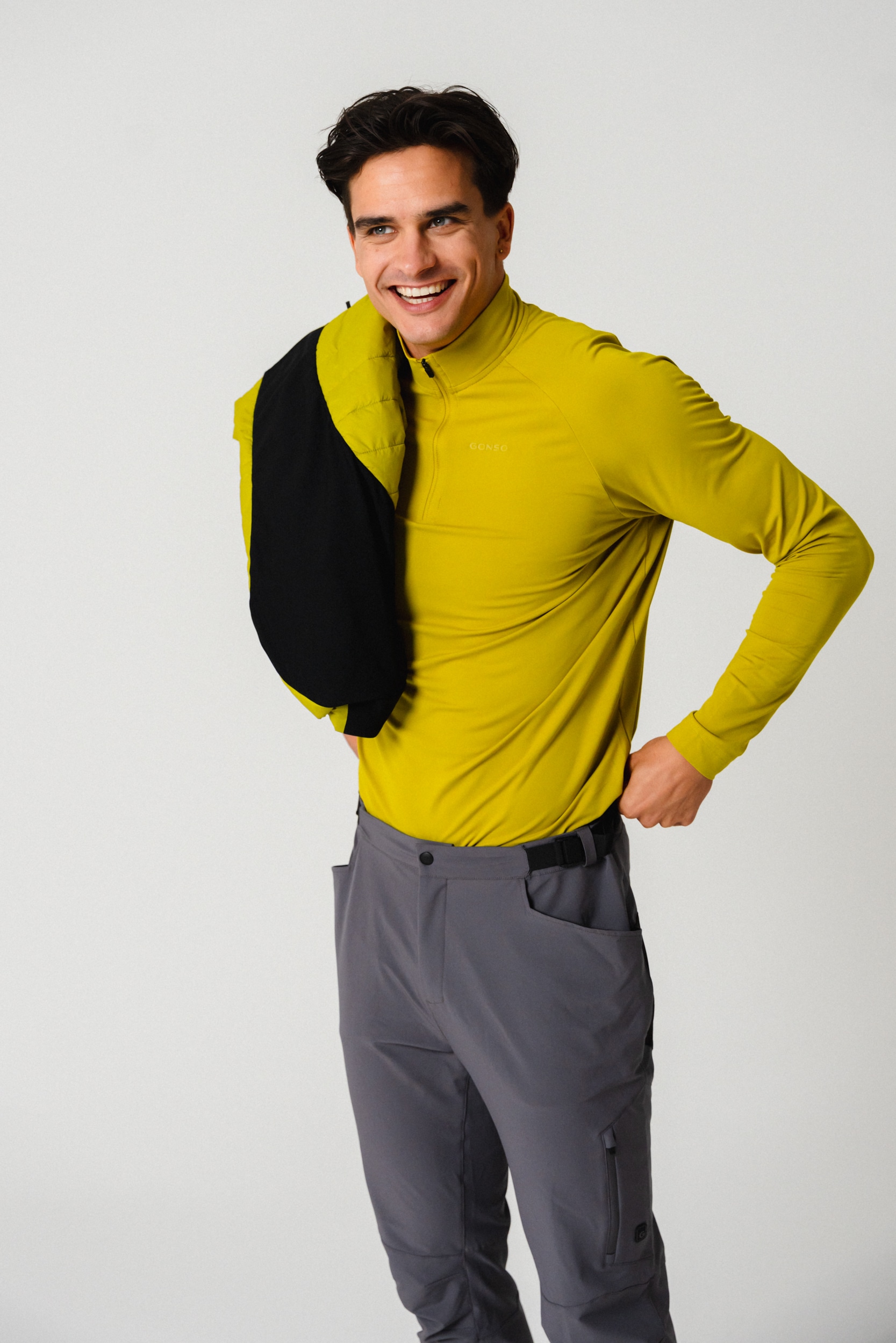 Gonso Radtrikot »Essential Jersey Longsleeve M« Herren Fahrradtrikot langarm, Midlayer Trikot