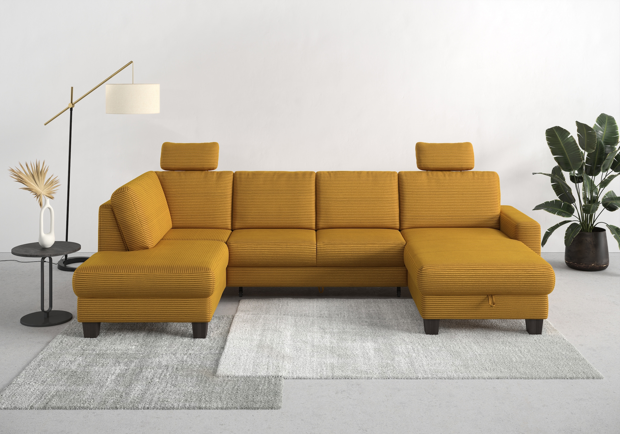 Home affaire Wohnlandschaft »Summer U-Form«, mit oder ohne Bettfunktion und günstig online kaufen