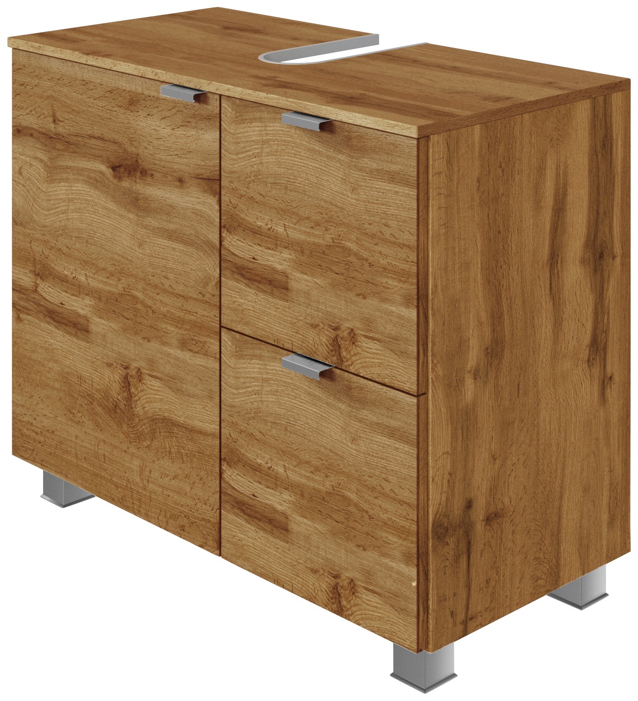 welltime Waschbeckenunterschrank "Bauska" 70 cm breit, mit 2 Auszügen günstig online kaufen