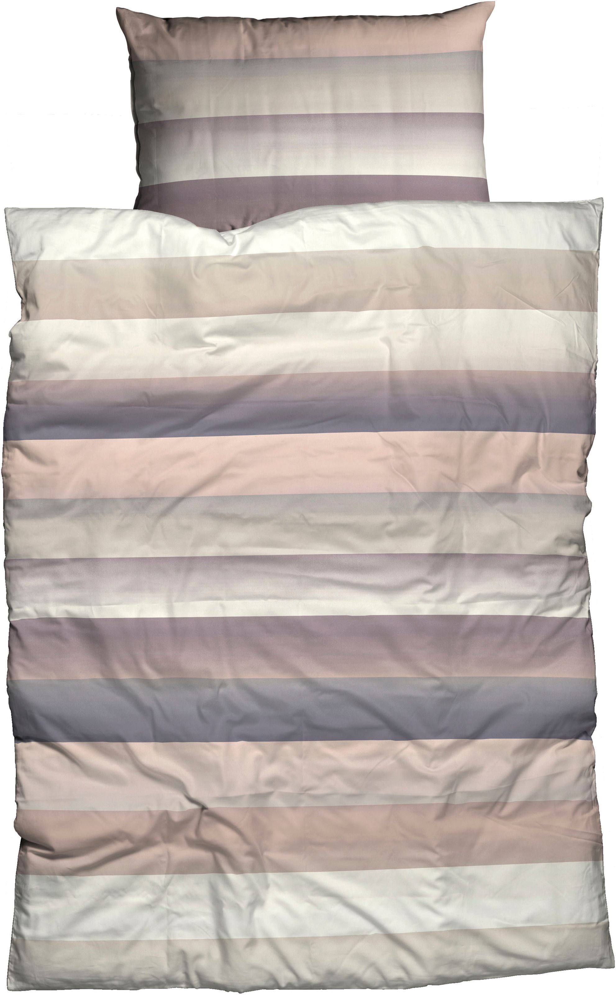 CASATEX Bettwäsche »Levio« 2 Stk. tlg. breite Streifen, Aquarellfarben, sti günstig online kaufen