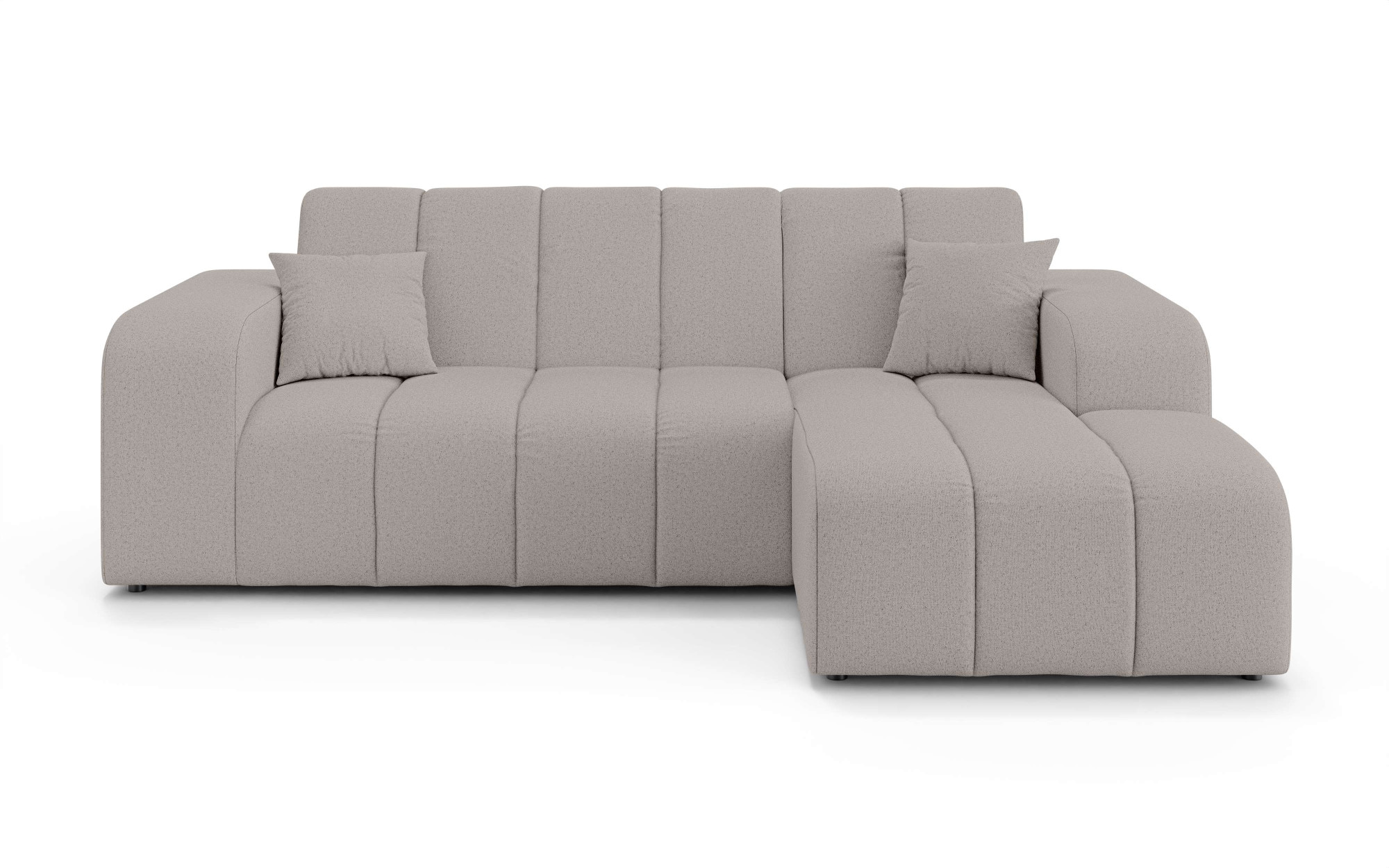 INOSIGN Ecksofa »CASSY L-Form, Schlafsofa mit Bettkasten, Maße B/T/H: 245/165/88 cm«, mit 2 Rückenkissen, Recamiere rechts oder links bestellbar