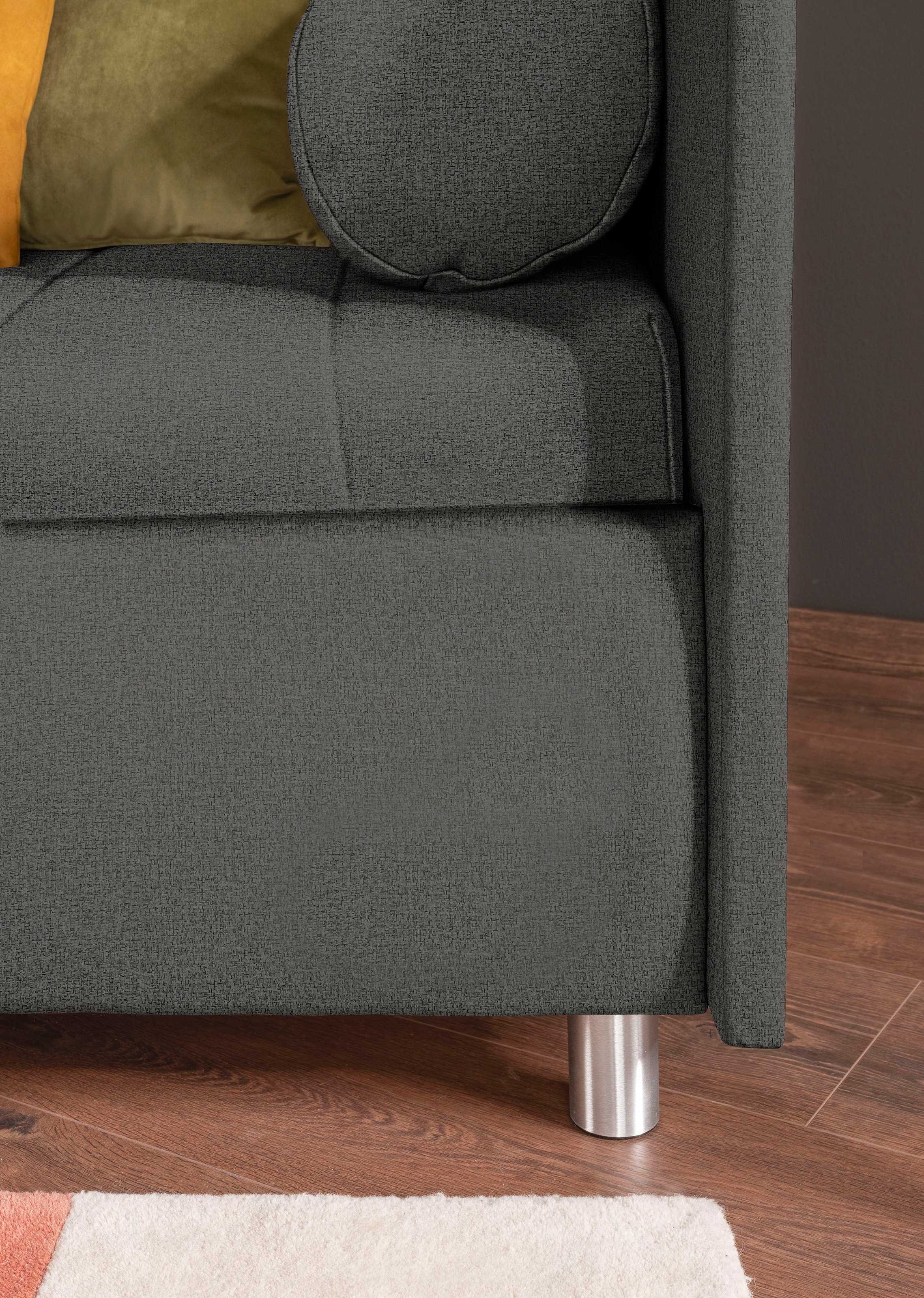 alina Schlafsofa »Kiana«, mit Bettkasten und Zierkissen, Liegefläche 90/200 cm oder 100/200 cm