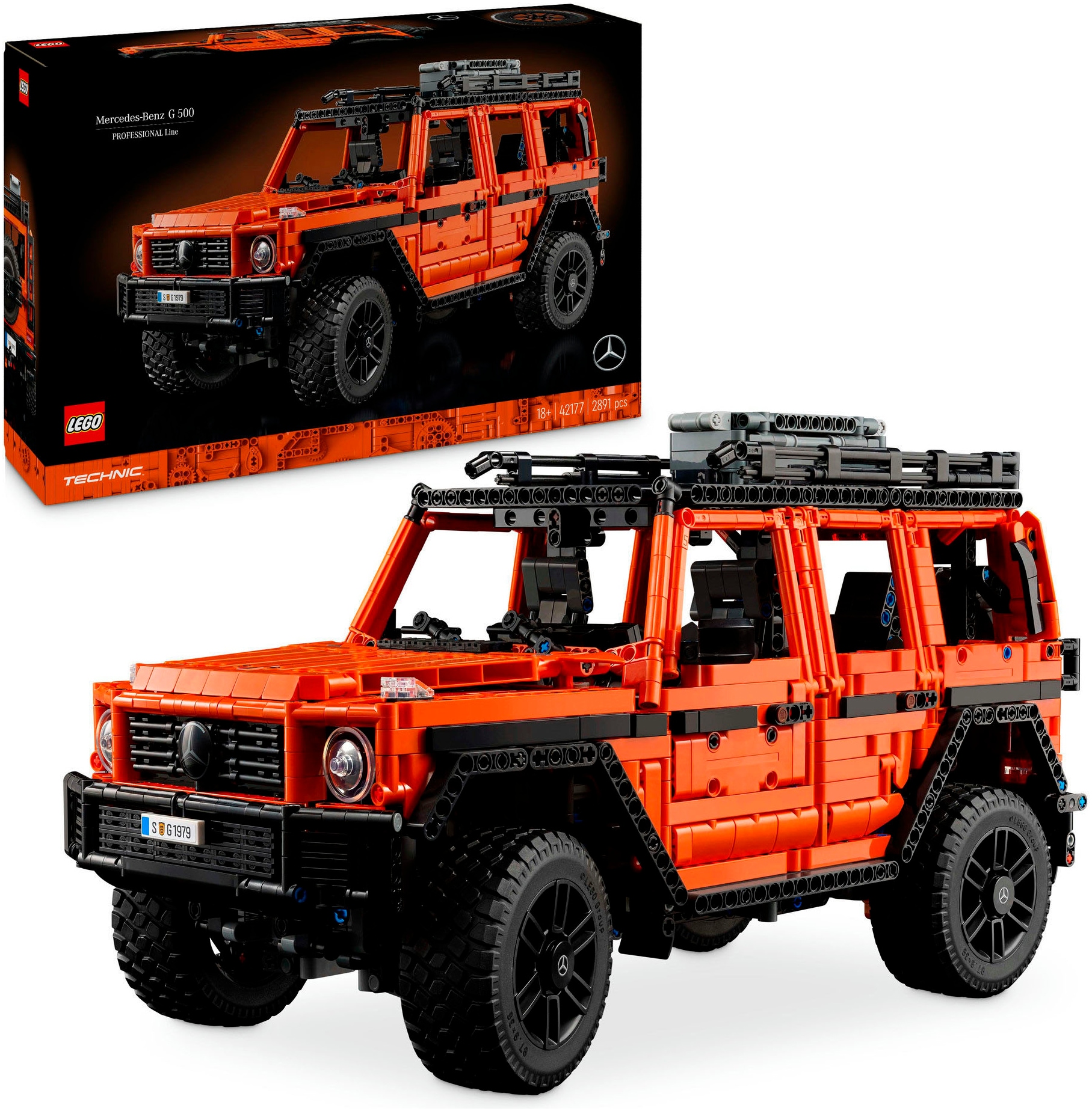 LEGO® Konstruktionsspielsteine »Mercedes-Benz G 500 PROFESSIONAL Line (42177), LEGO Technic«, (2891 St.), Made in Europe