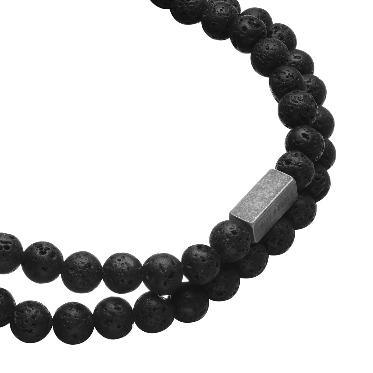 True Rebels Armband, (2 tlg.), mit Lavastein