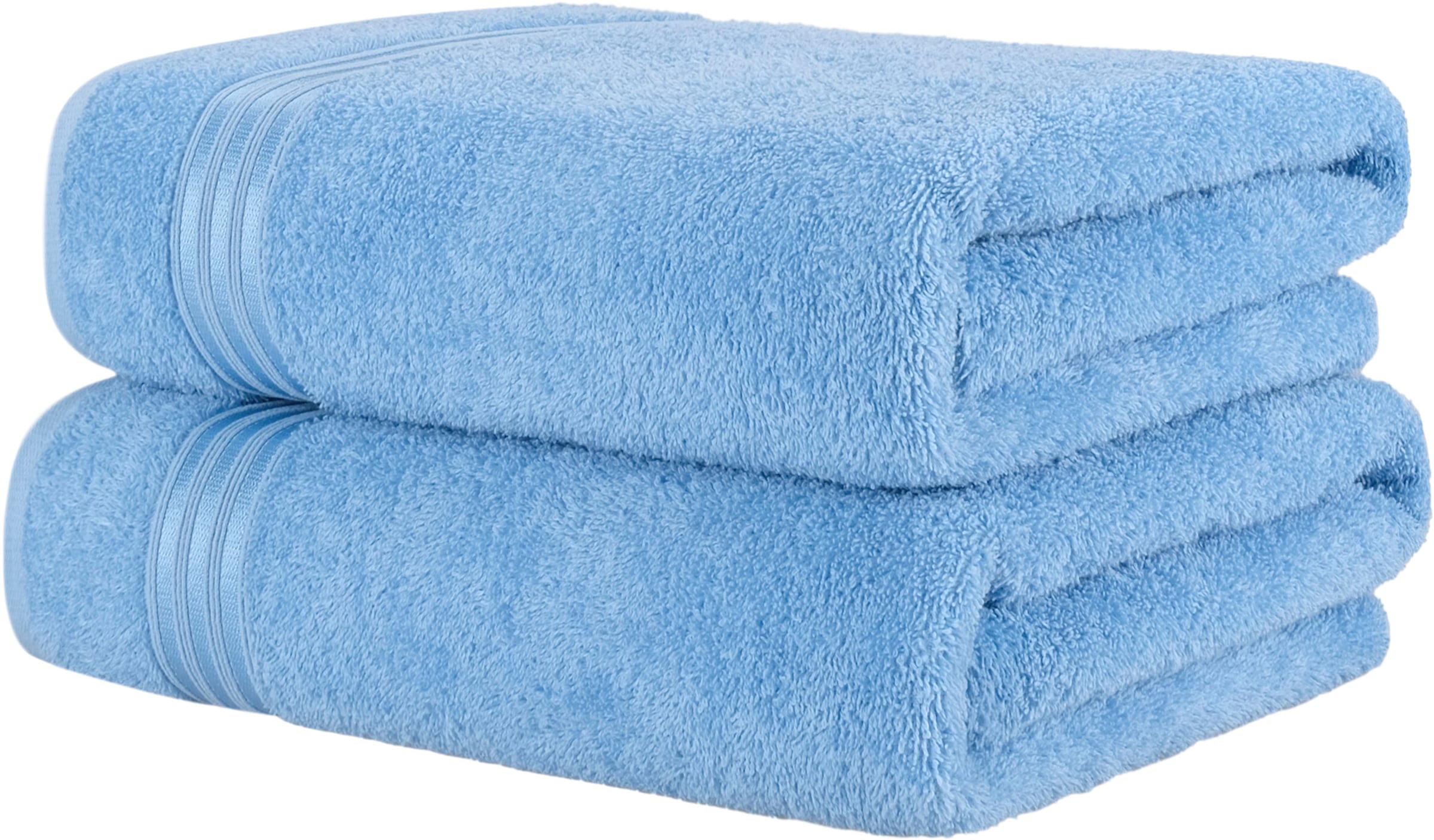 HAMMETEX Saunatuch » 2er Set extra große Saunatücher« 100% Baumwolle – Weich & Saugfähig – Luxuriöse Große Spa-Badetücher blau Frottier, Baumwolle B/L