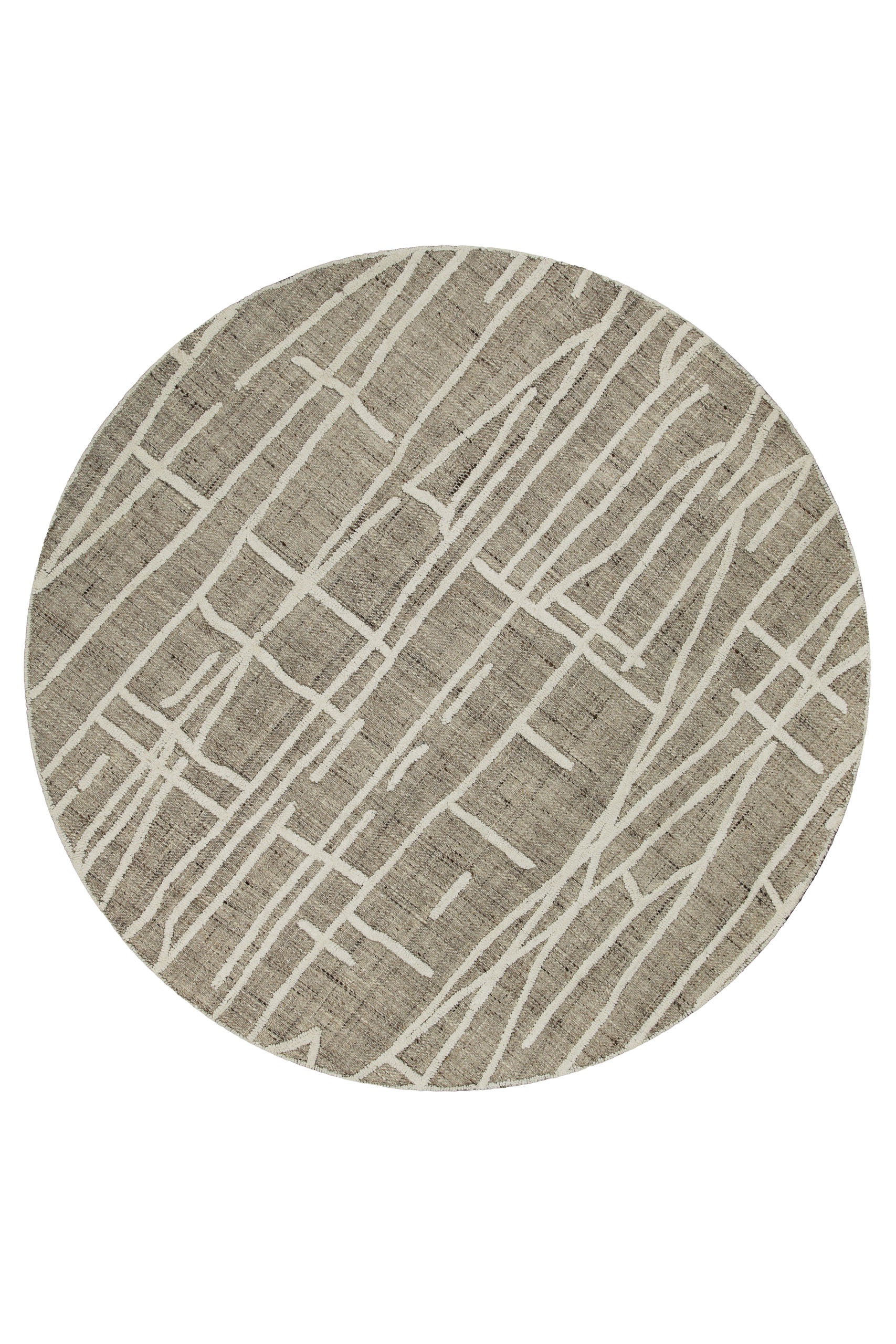 Wecon home Teppich »Hamptons TWENTYFIVE«, rund, 10 mm Höhe, Kurzflor, Wohnzimmer, Schlafzimmer, elegant, robust, abstraktes Design