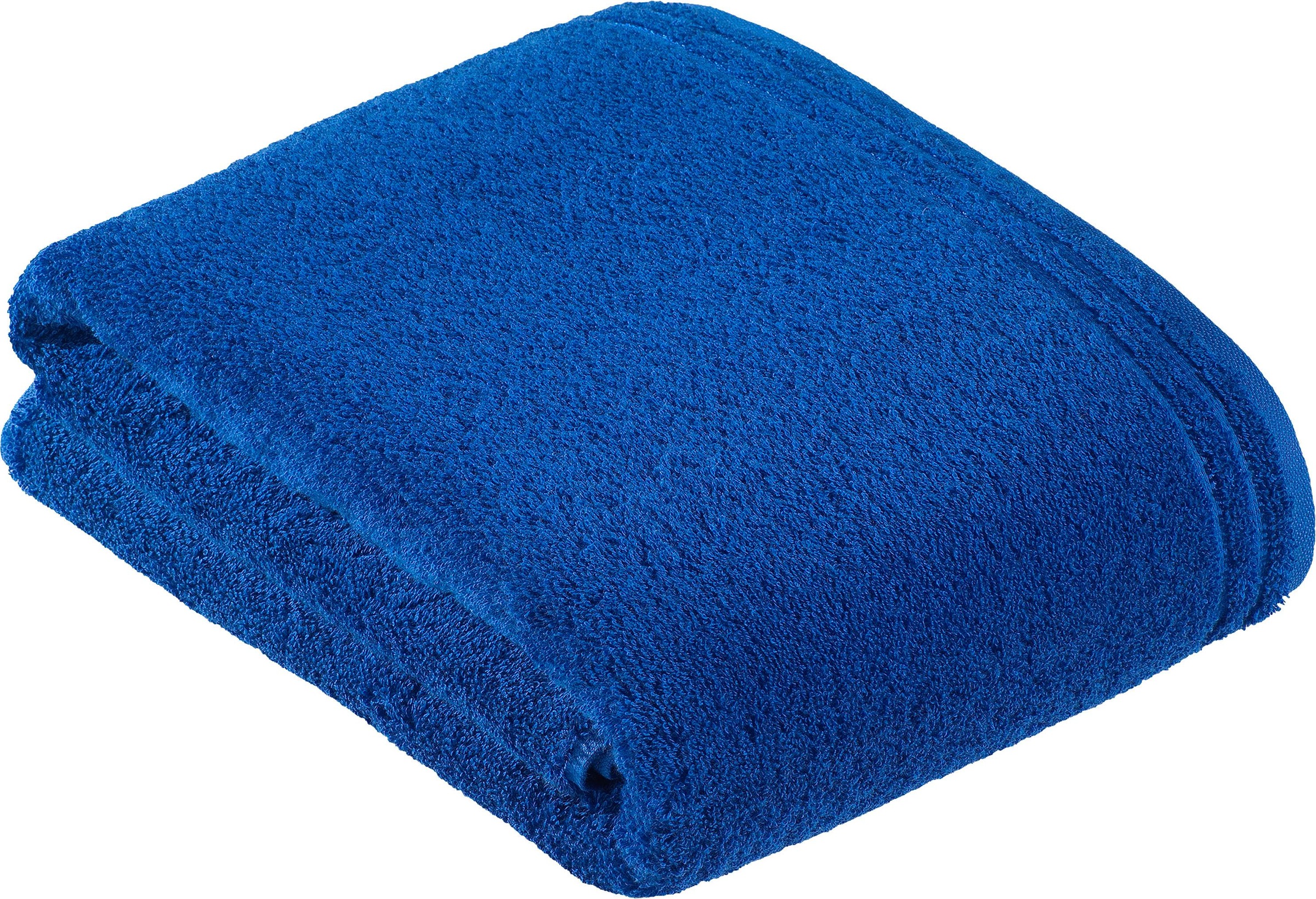 Saunatuch »Calypso« mit schmaler Bordüre blau Walkfrottee, Obermaterial: 100% Baumwolle B/L: 100cmx150cm, 1 Stk., Walkfrottee