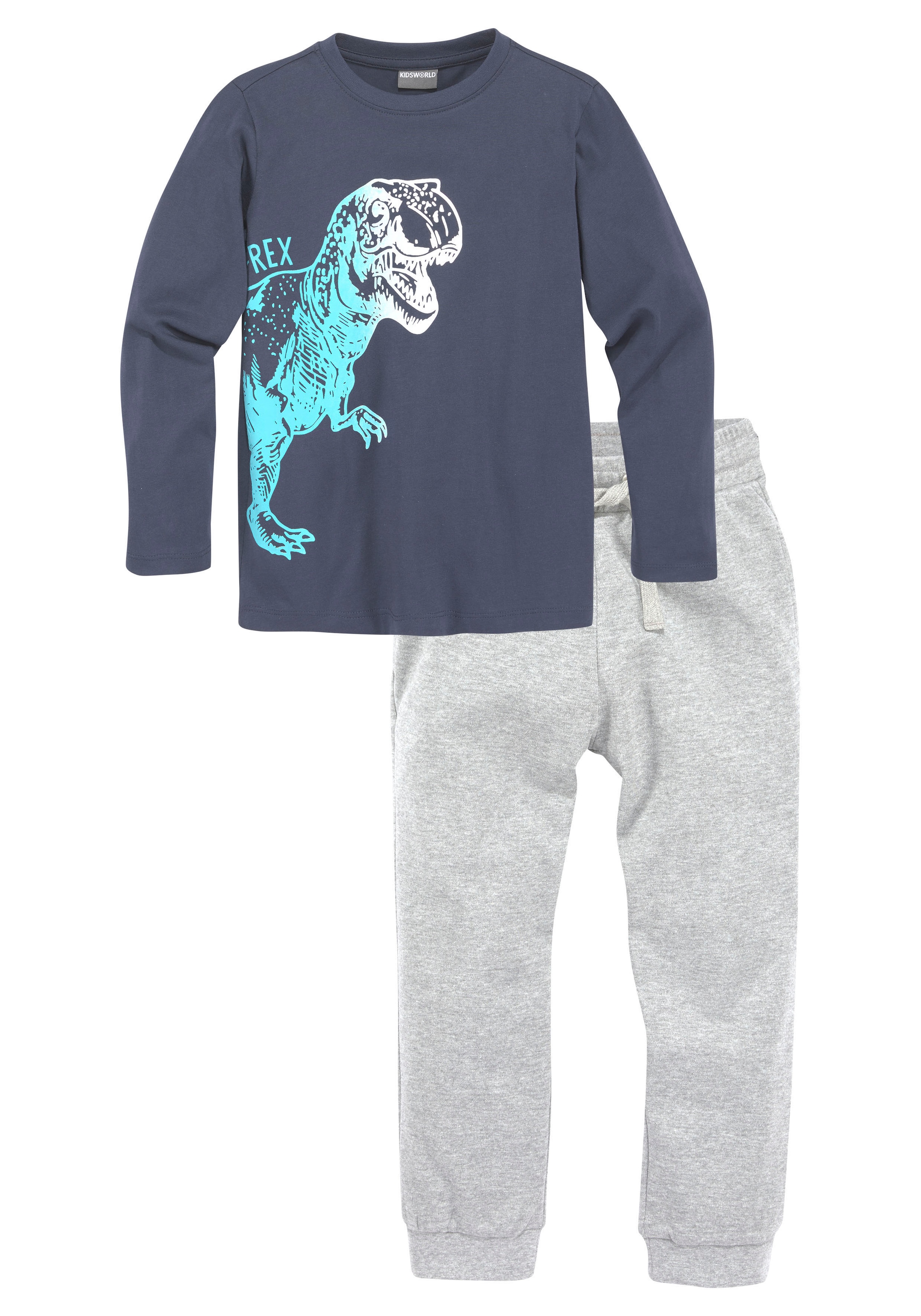 KIDSWORLD Shirt 2 Hose online kaufen Jogginghose im & Shirt »Dino«, (Spar-Set, Set & tlg.)