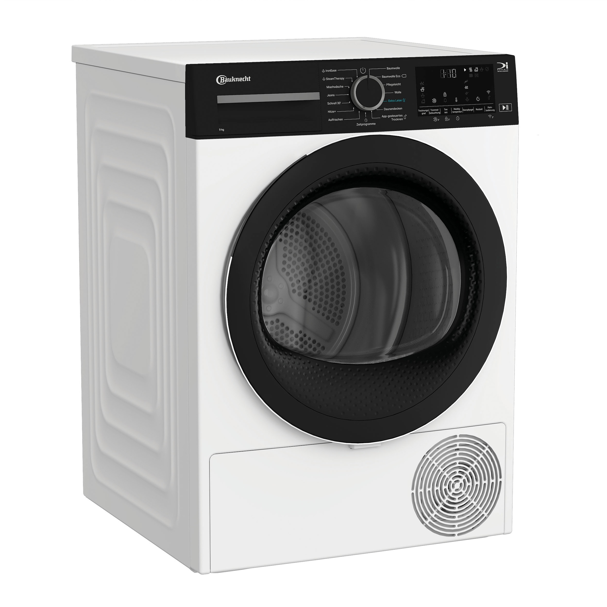 BAUKNECHT Wärmepumpentrockner »BT 95C WBS«, 9 kg, IronEase - Bügelfrei auf Knopfdruck, Silent Spin - leises Trocknen